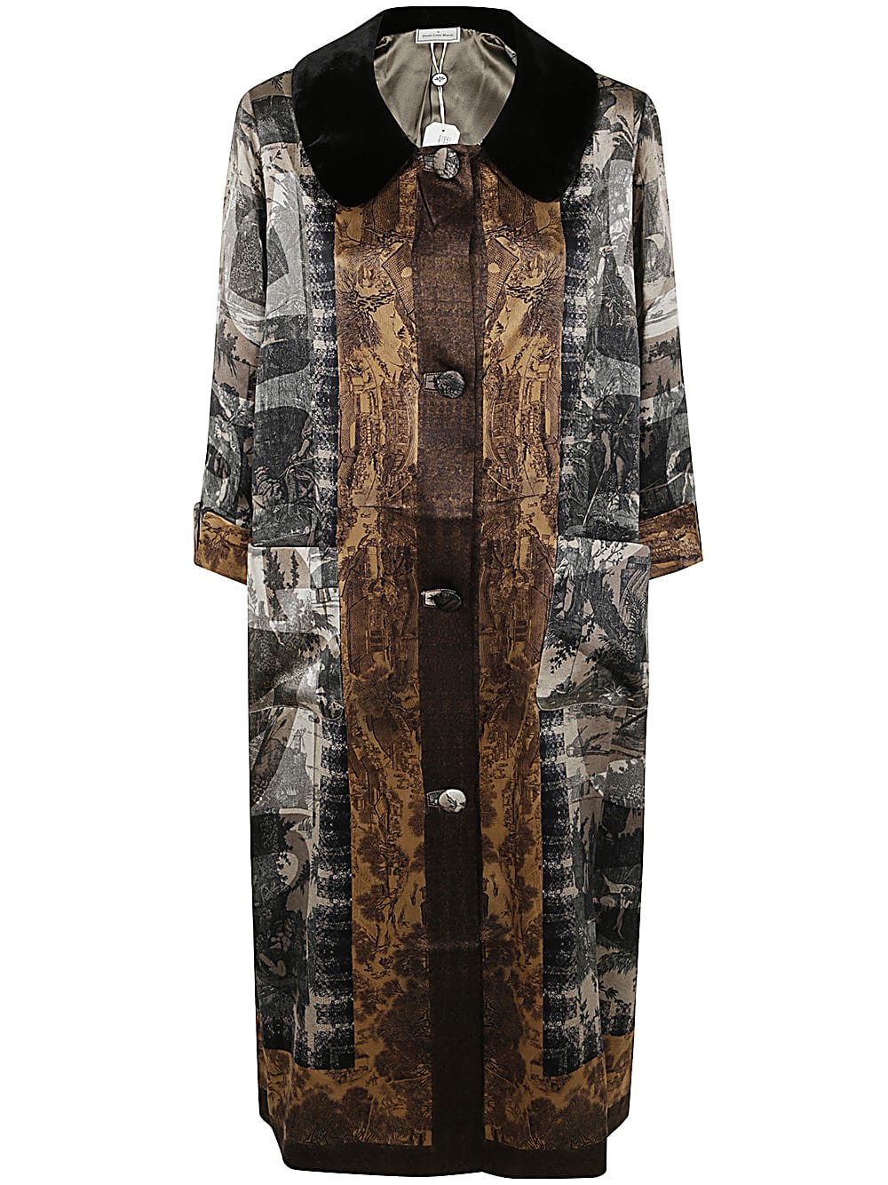 Shop Pierre-louis Mascia Adana Coat In Multi