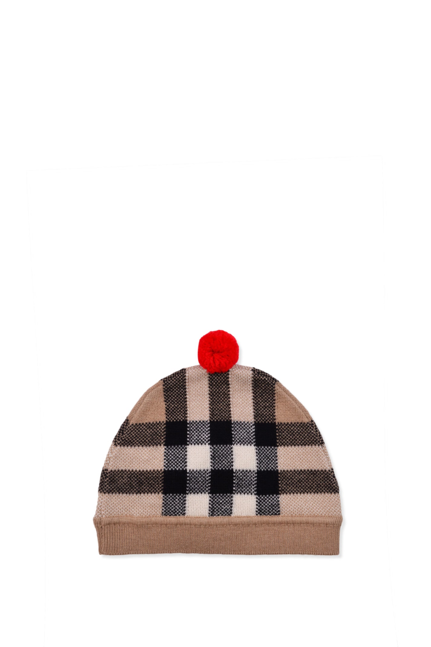 BURBERRY CHECK PATTERN HAT