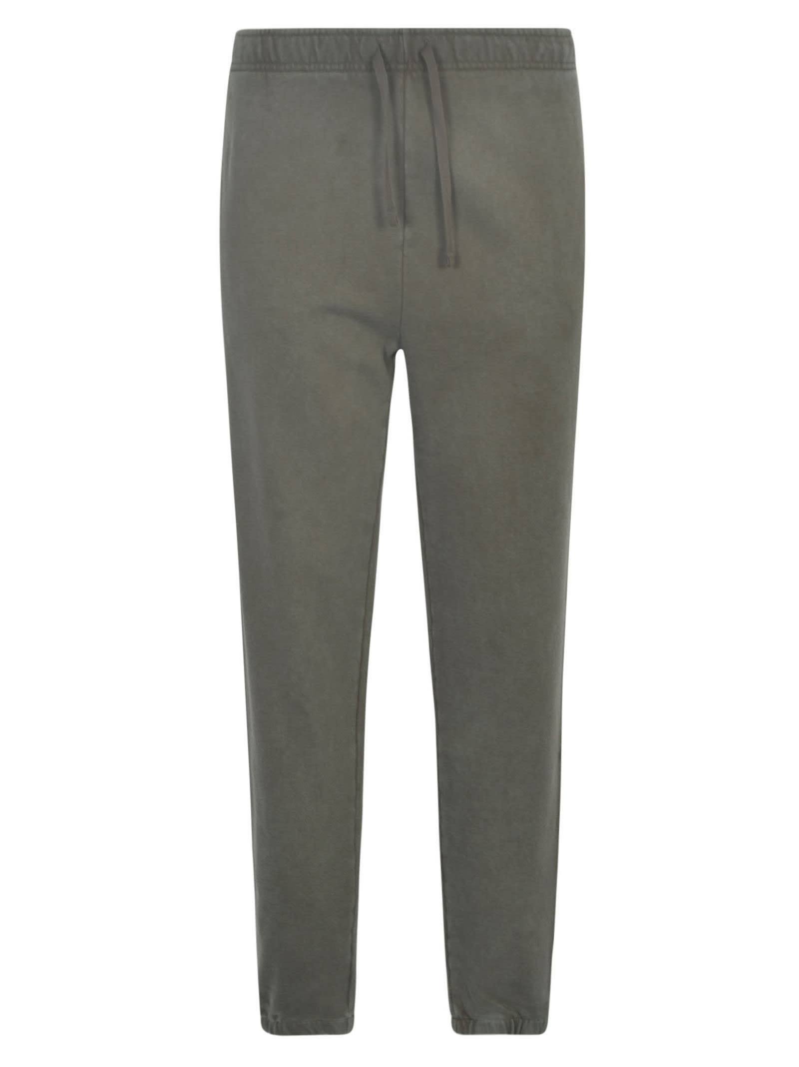 Shop Ralph Lauren Lace-up Track Pants In Green