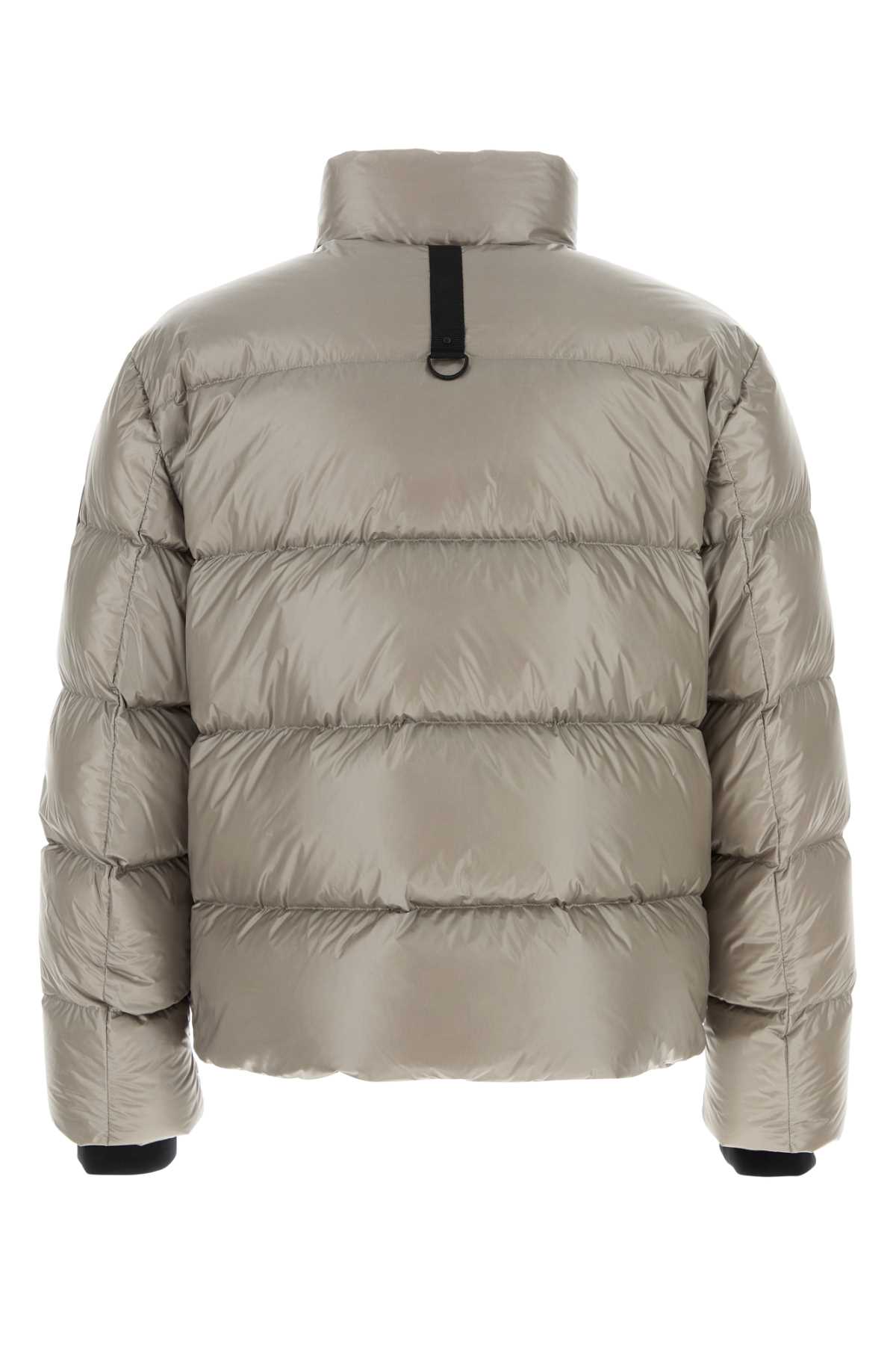 Shop Moose Knuckles Grey Nylon Kings Down Jacket In Dusk