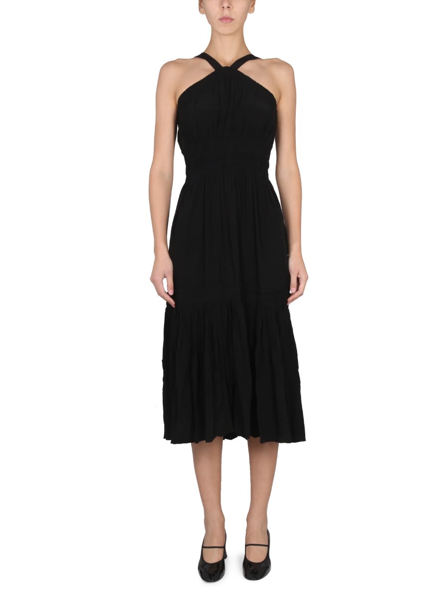 Shop Proenza Schouler White Label Turtleneck Dress In Black