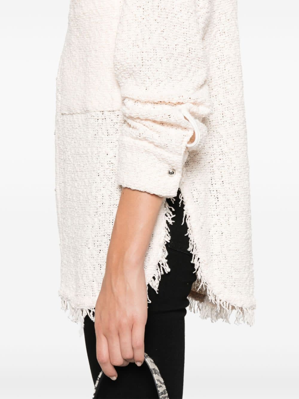 Iro Solaria Tweed Shirt In Brown