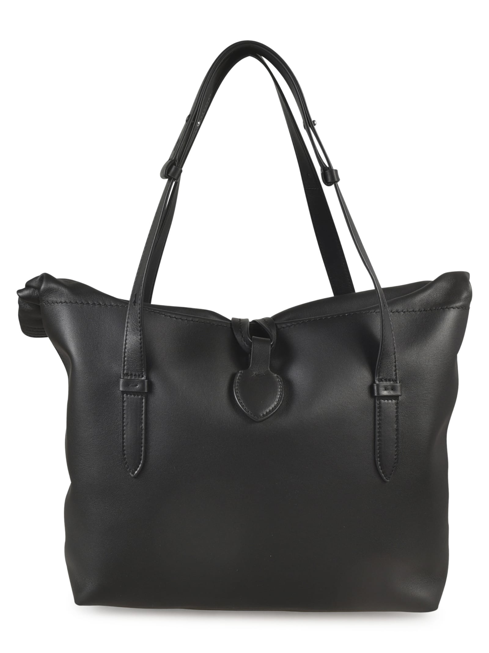 Shop Maison Margiela Morbida Shopper Bag In Black