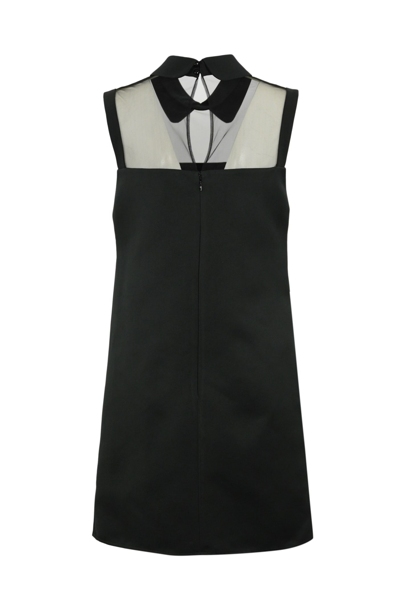 Elisabetta Franchi Dress With Embroidery And Sheer Panel