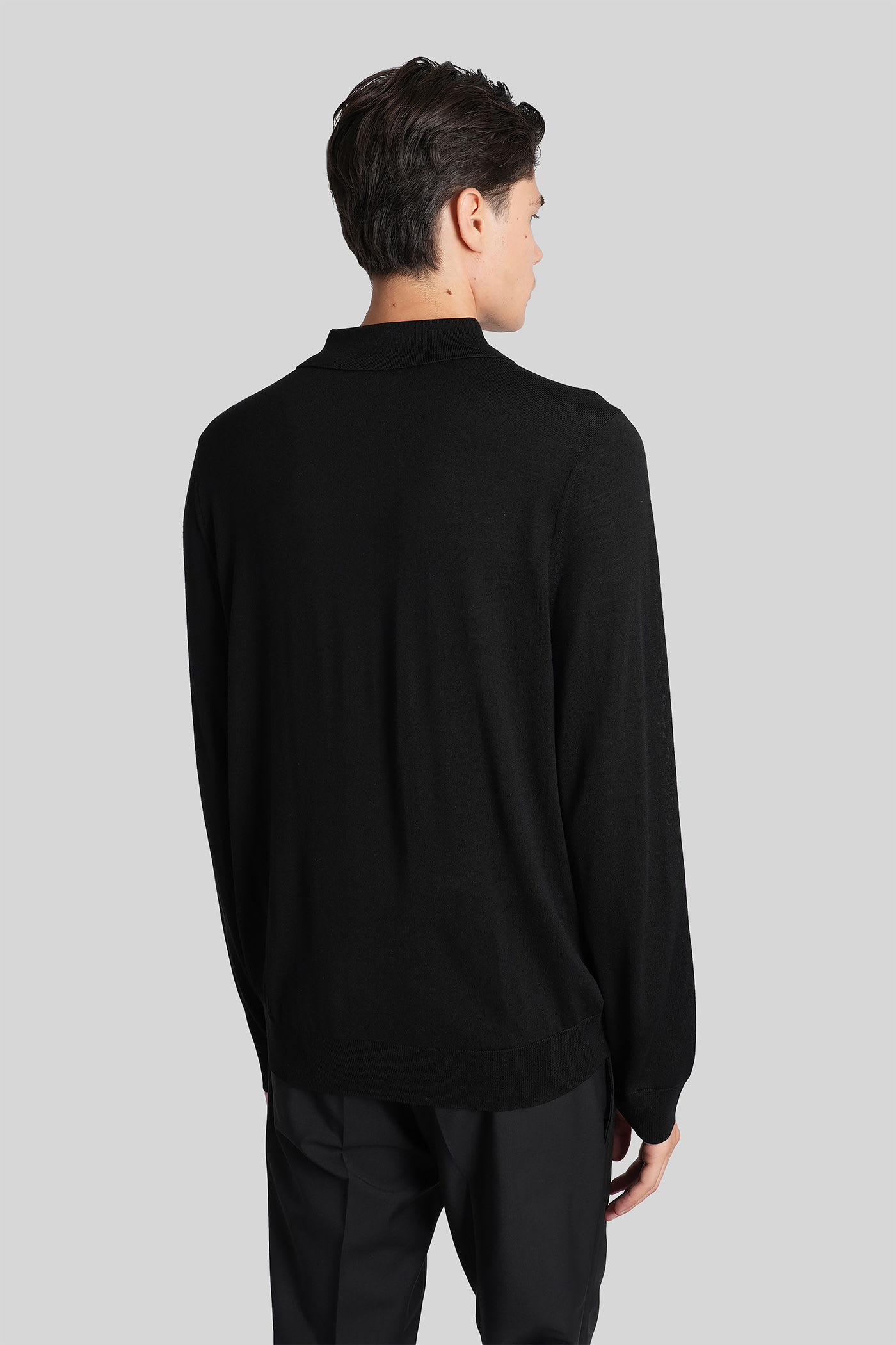 Paul Smith Polo In Black Wool In Black