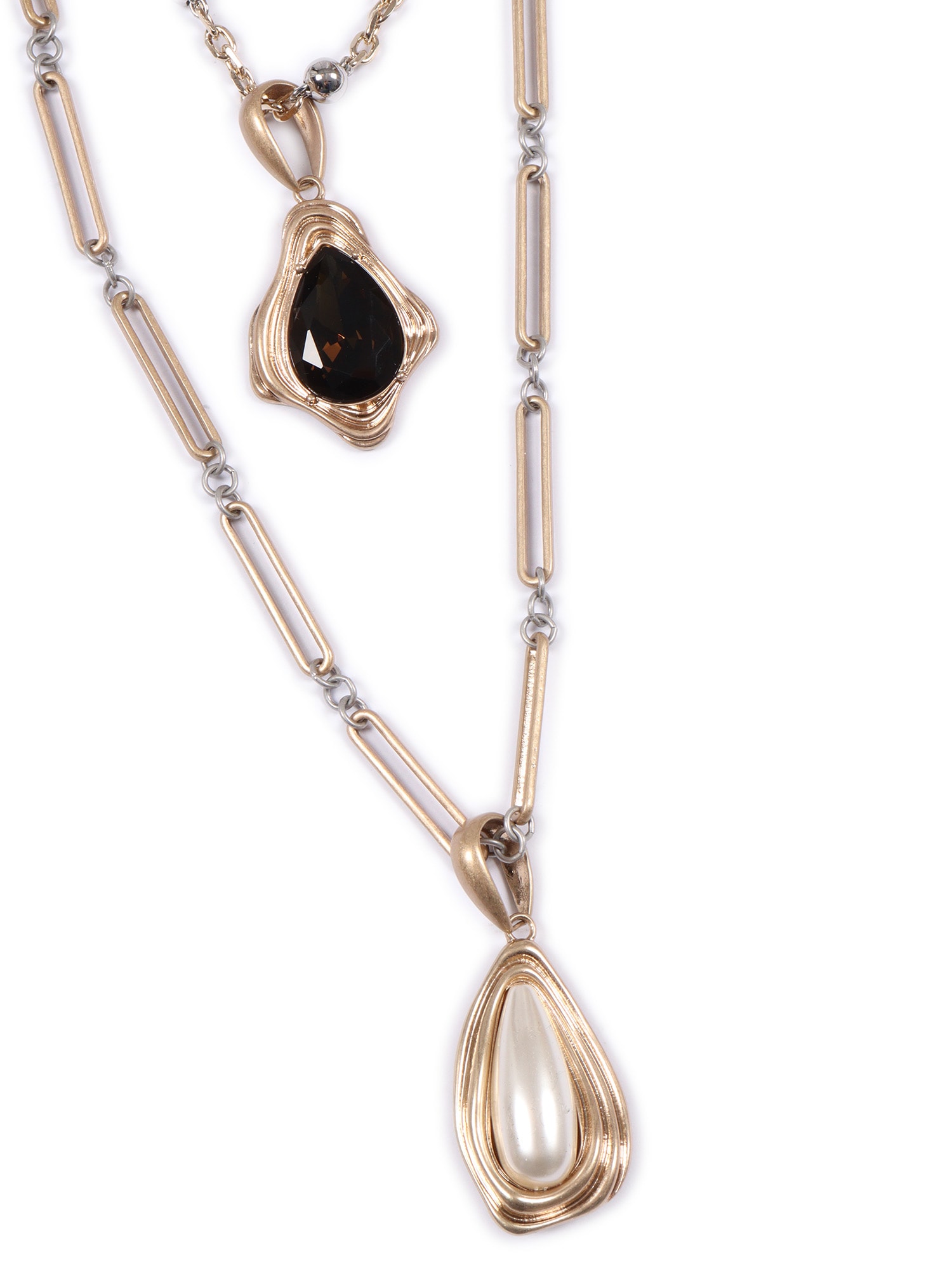 Weekend Max Mara Double-strand Necklace In Gold
