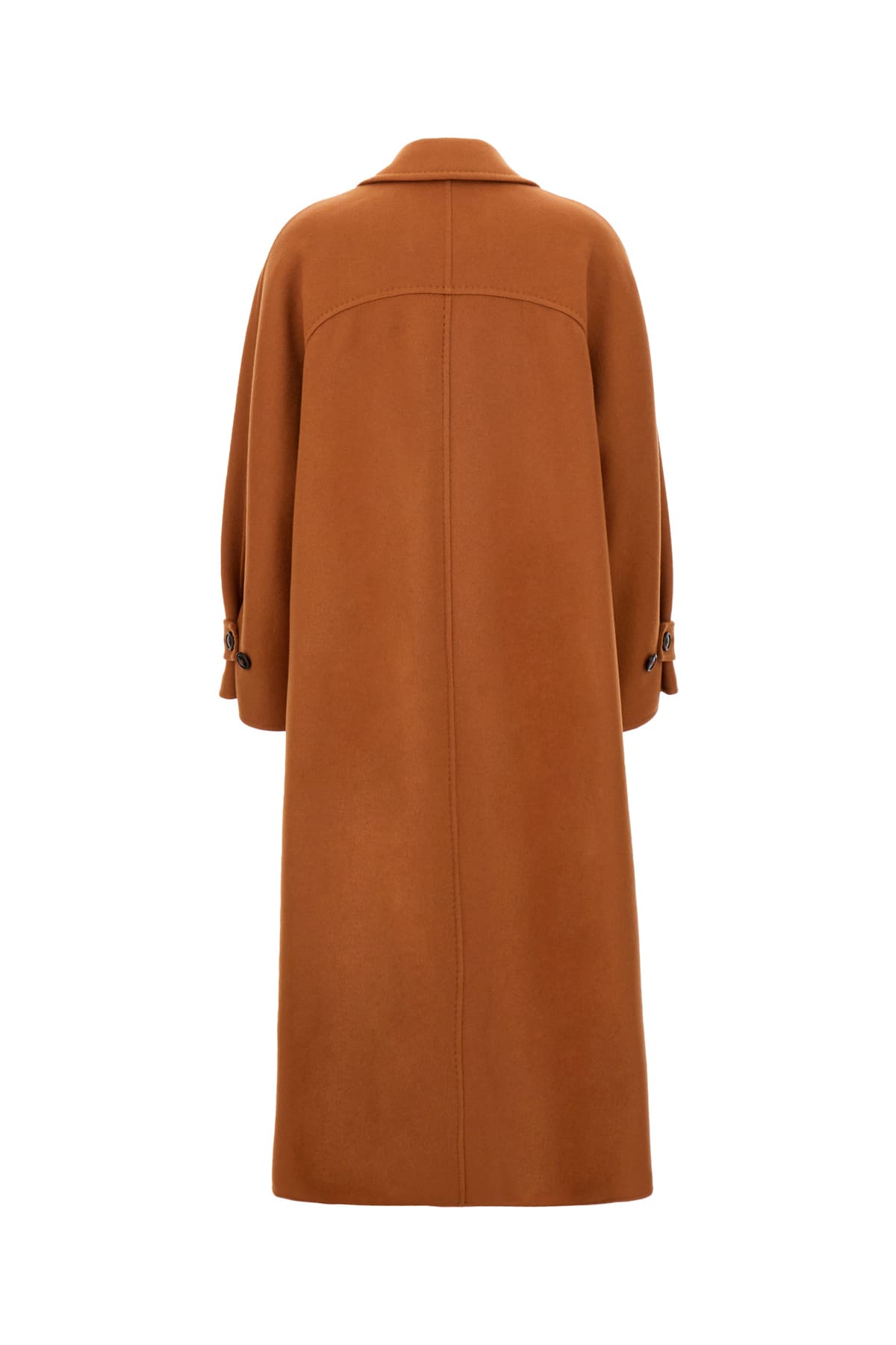 MAX MARA BRICK CASHMERE COAT 