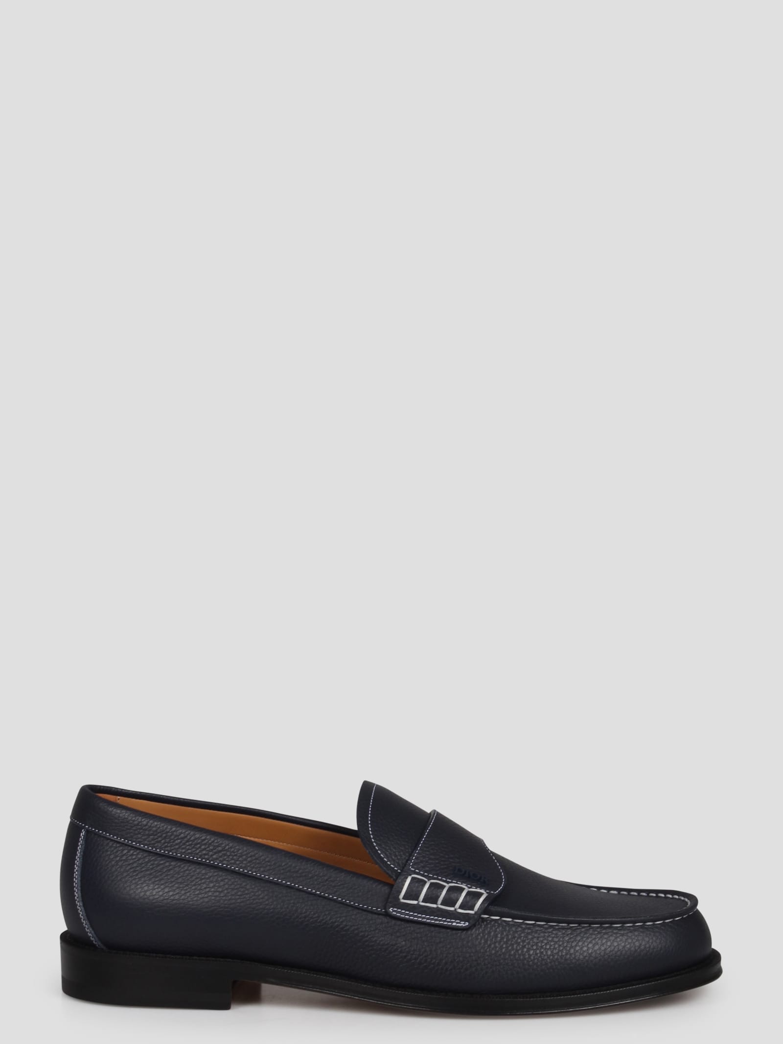 Shop Dior Granville Loafer In Blue