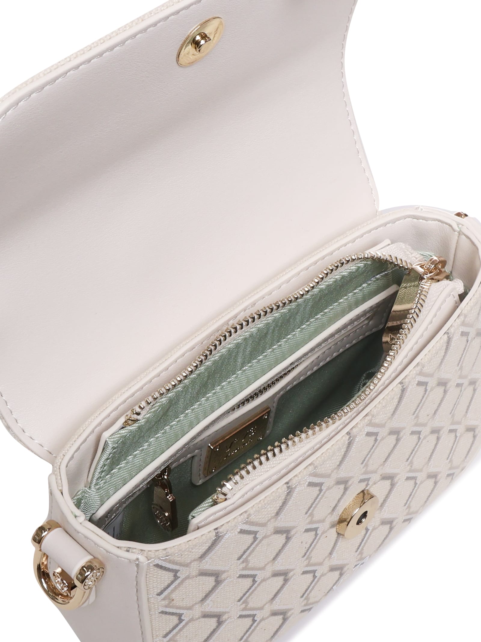 V73 Responsibility Logo Crossbody Bag In Offwhite