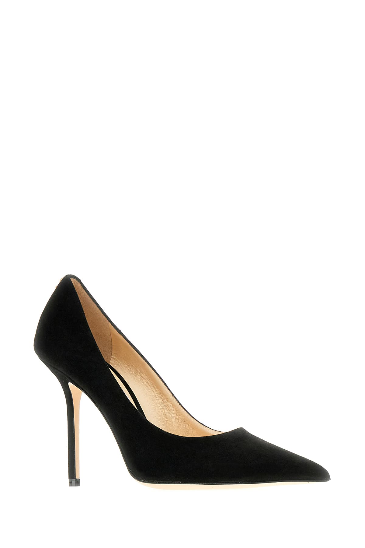 JIMMY CHOO BLACK SUEDE LOVE PUMPS 