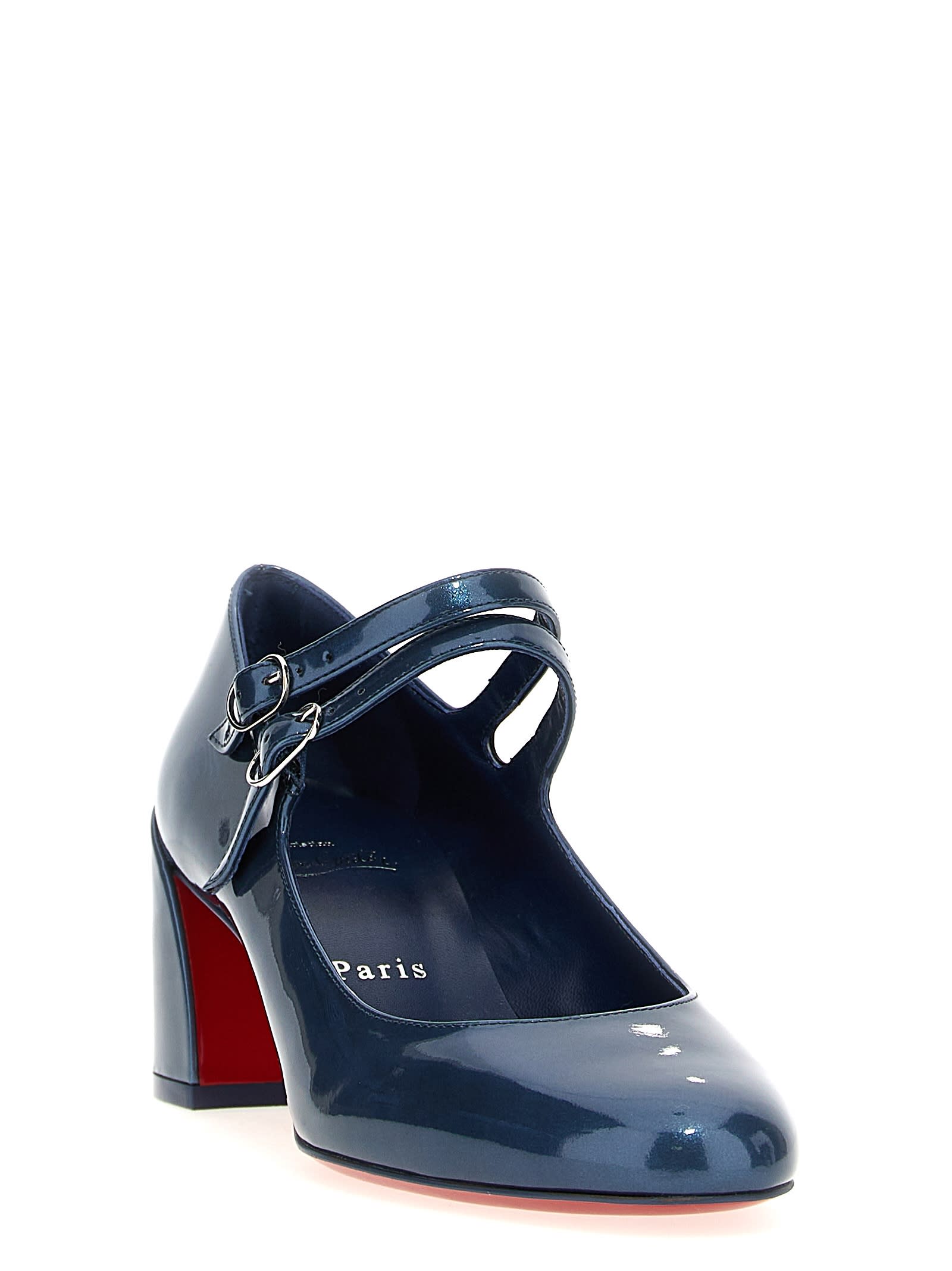 Shop Christian Louboutin Miss Jane Pumps In Blue