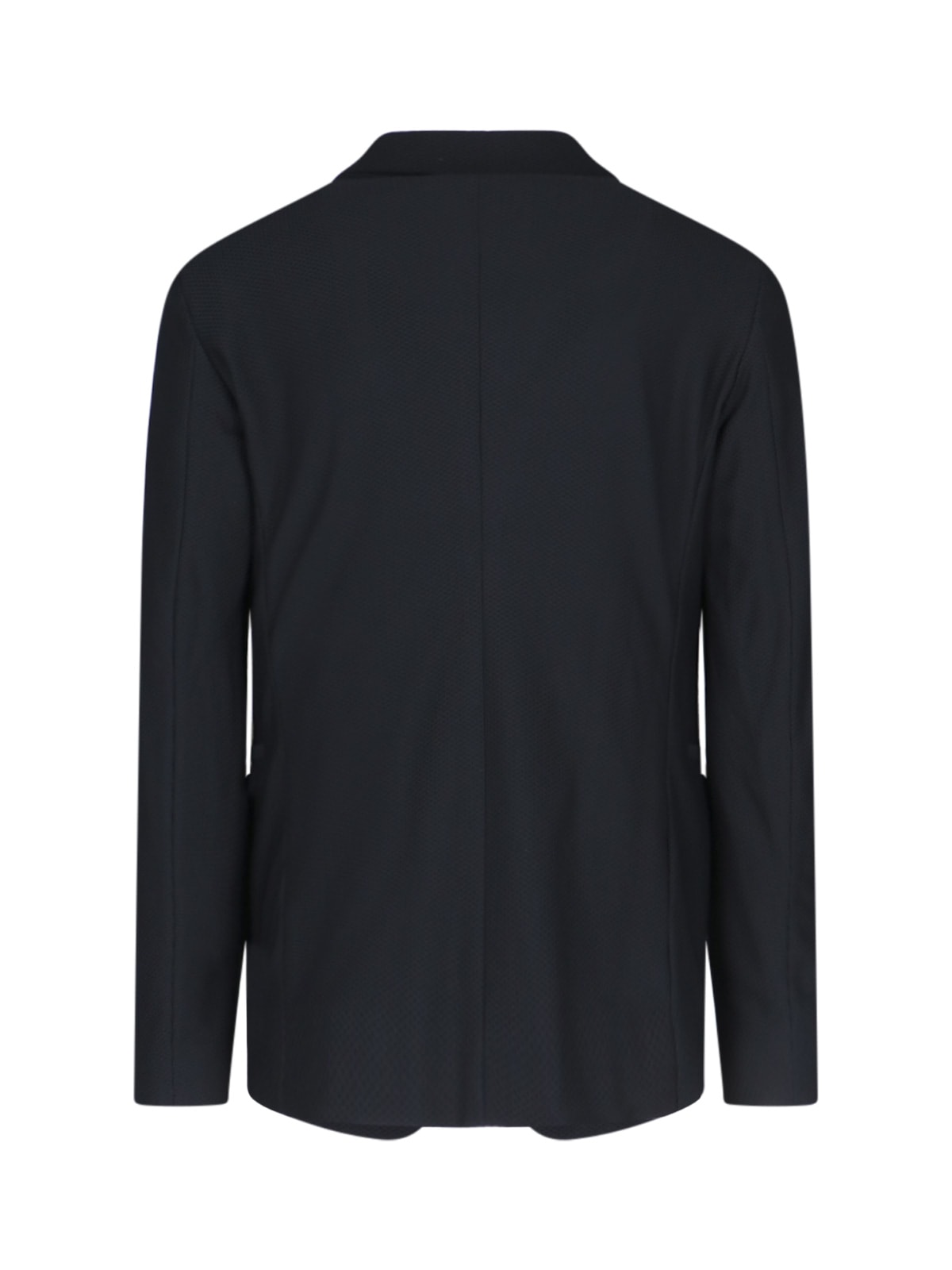 Shop Giorgio Armani Single-breasted Blazer In Black