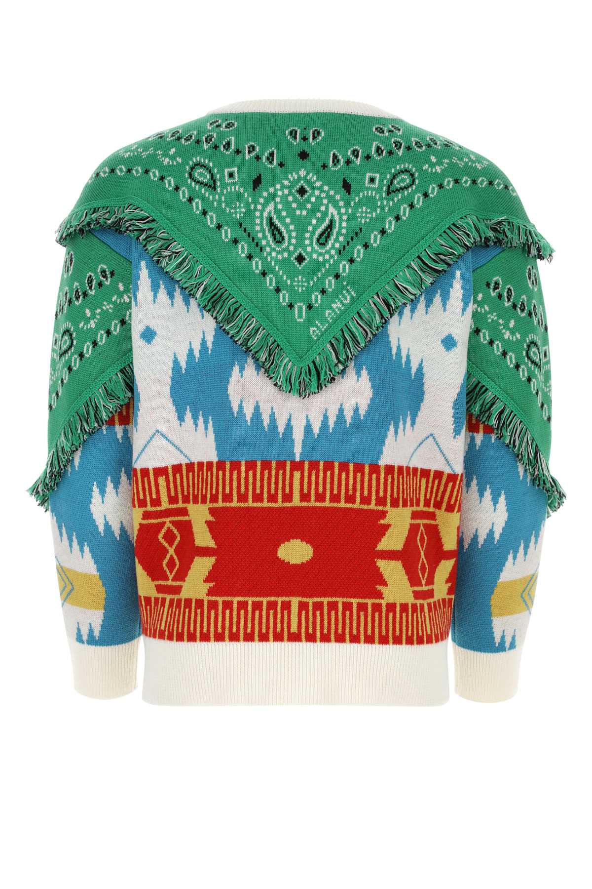 Shop Alanui Embroidered Wool Icon Sweater In Multicolor