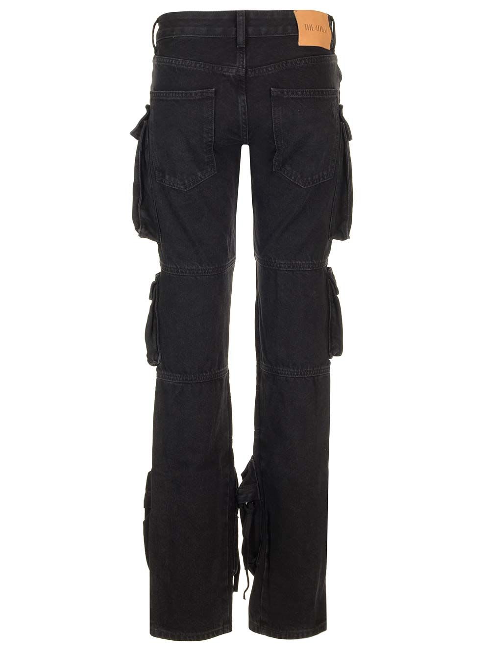 Shop Attico Essie Multi-pocket Skinny Jeans In Black