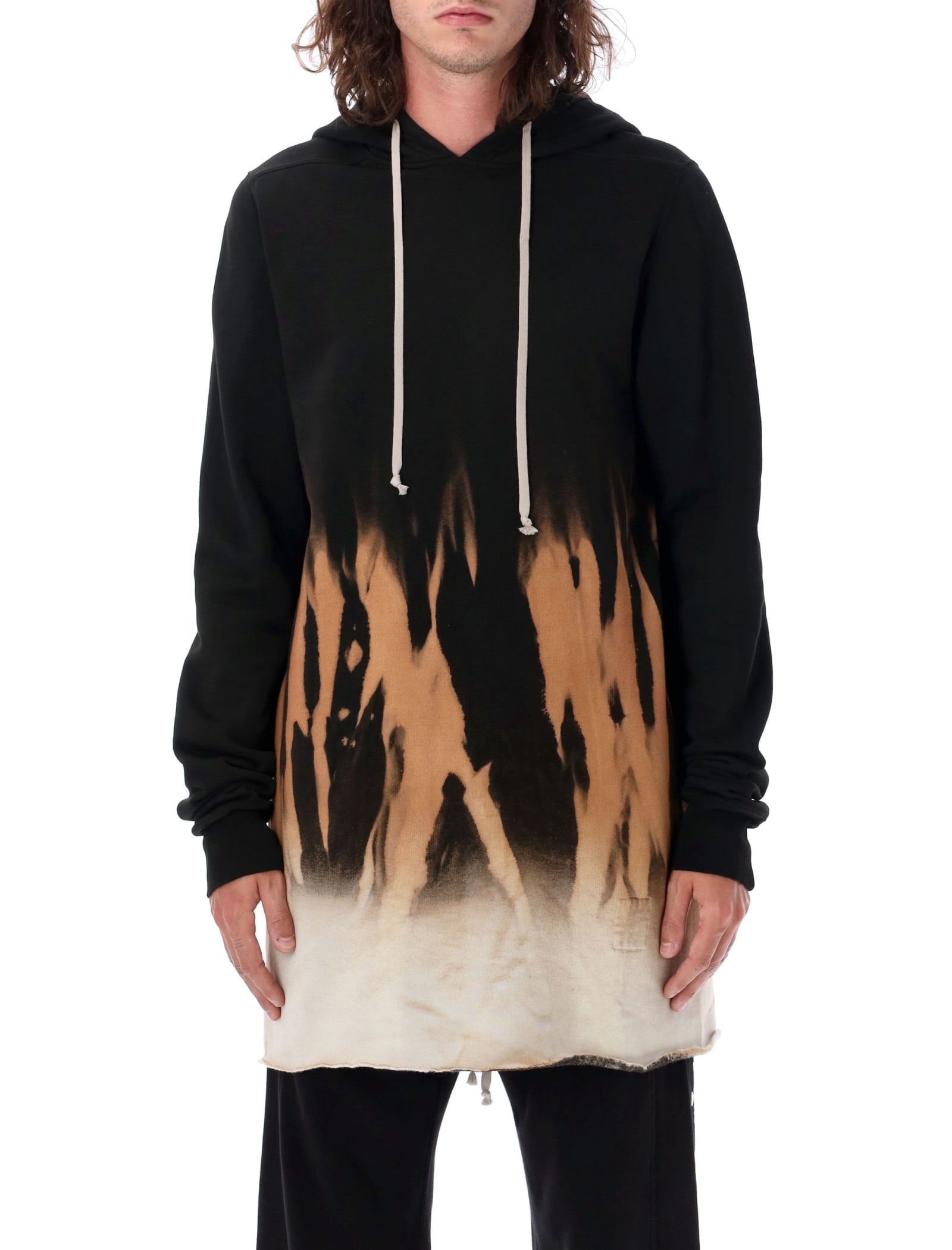 Shop Drkshdw Pullover Hoodie In Black Flames