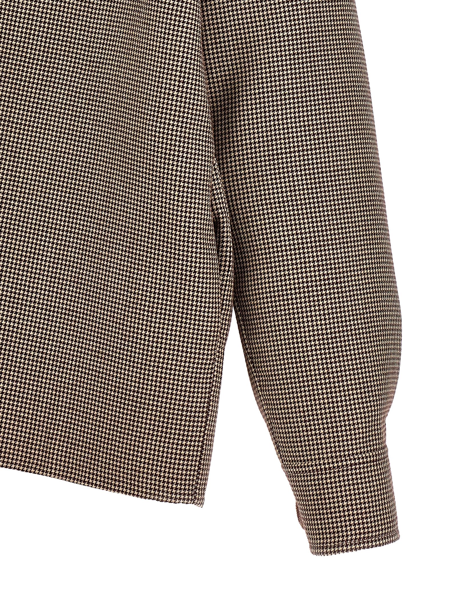 Shop Marni Houndstooth Jacket In Bordeaux