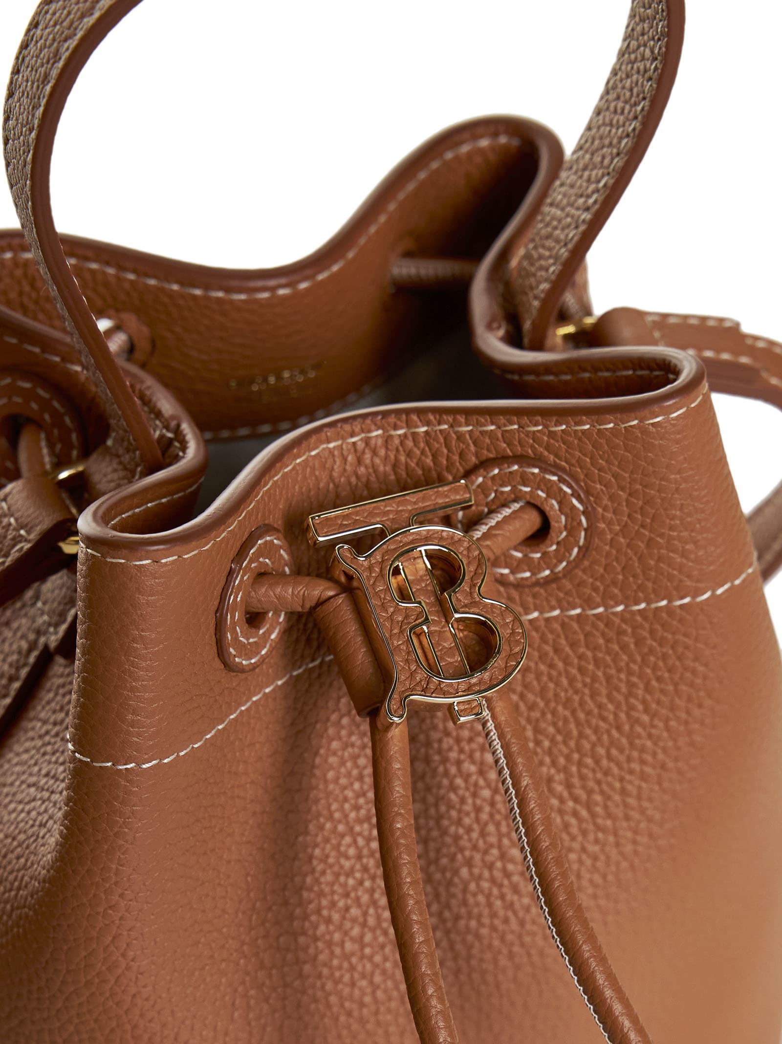 Shop Burberry Tote In Warm Russet Brown