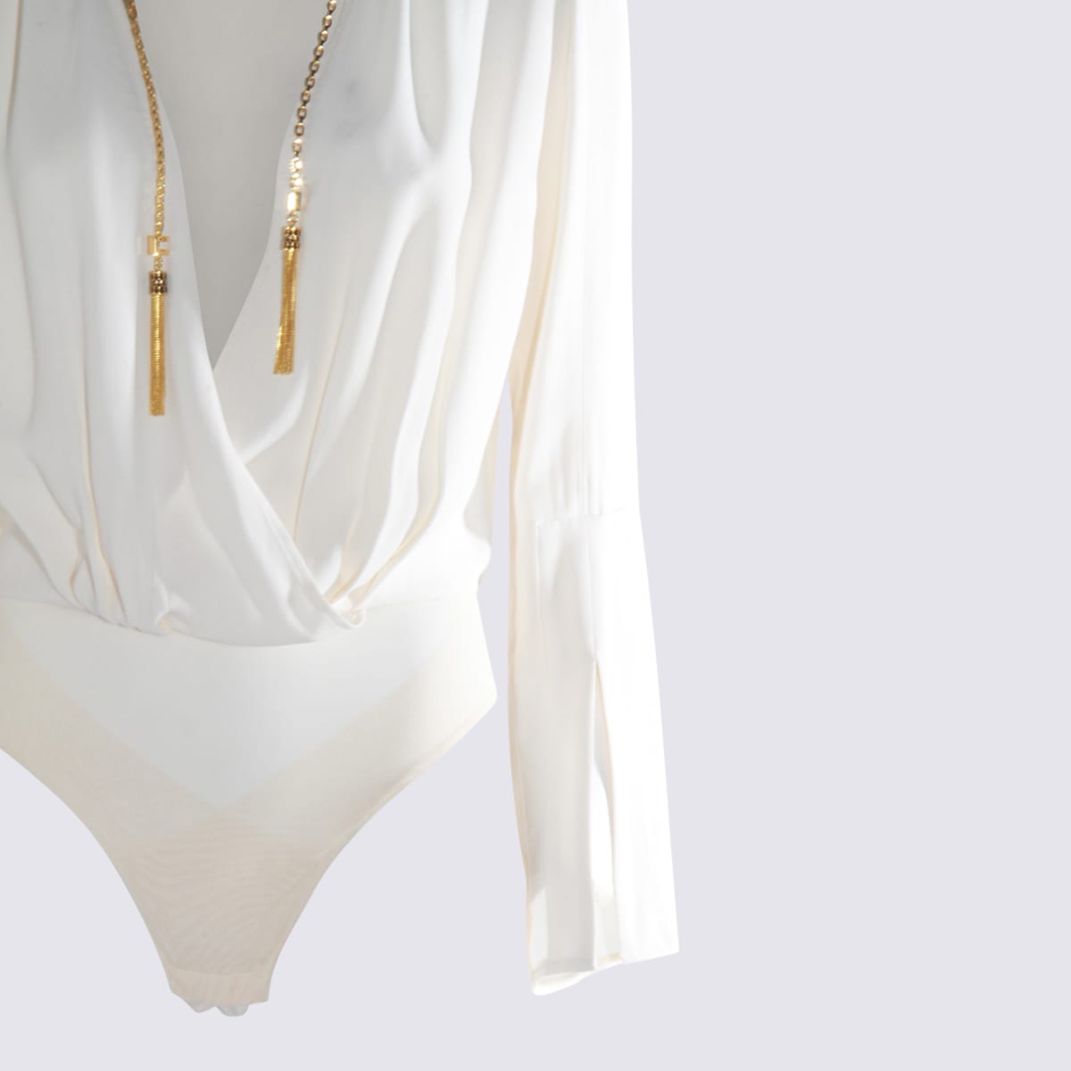 Elisabetta Franchi White Bodysuit In White