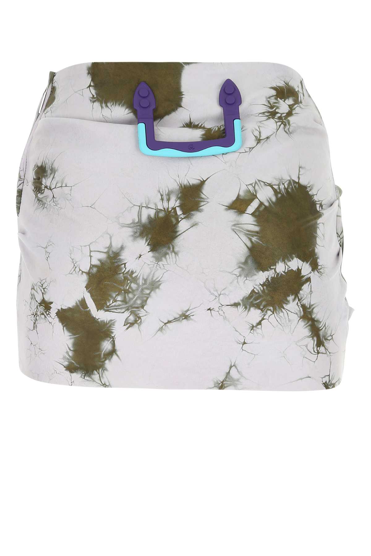 Off-white Printed Leather Mini Skirt In 5636
