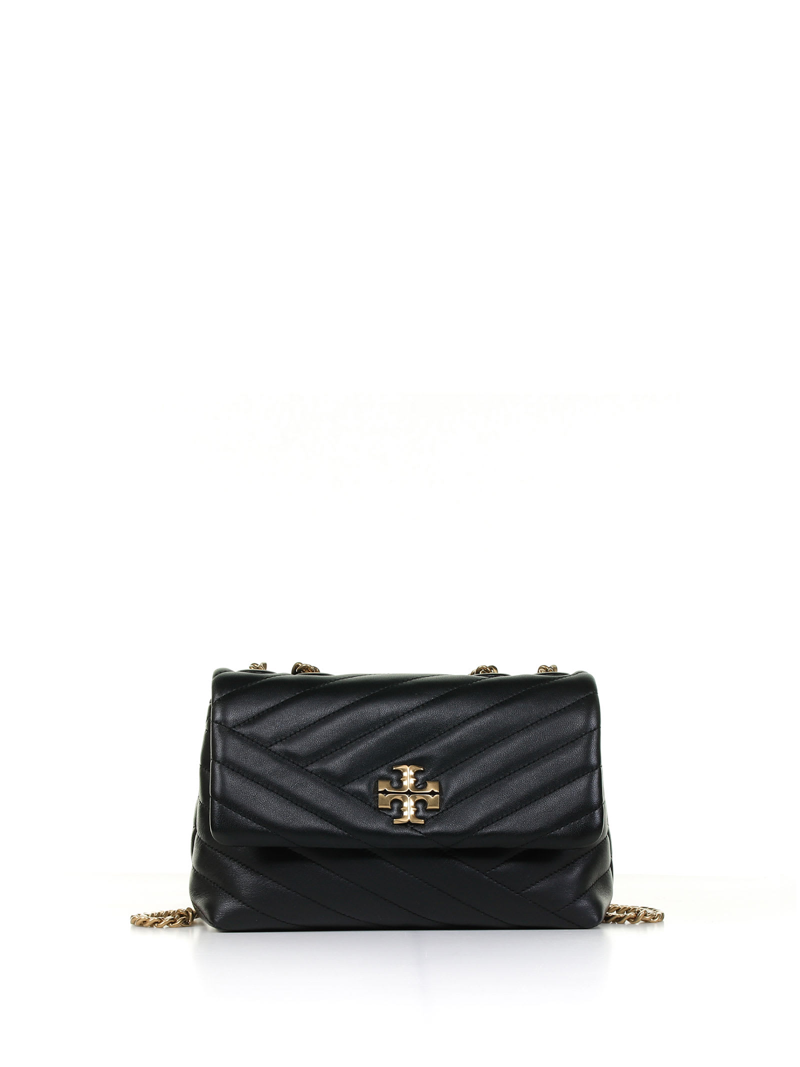 Shop Tory Burch Kira Small Black Leather Shoulder Bag