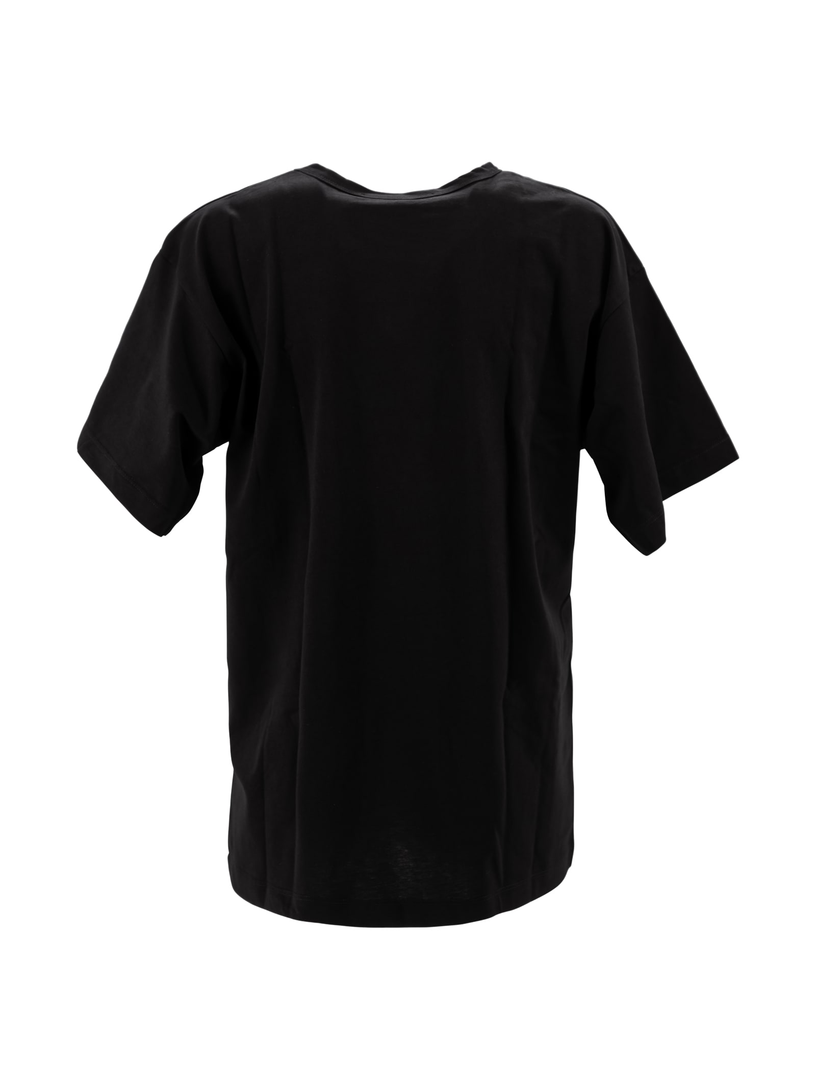 Shop Philosophy Di Lorenzo Serafini Graphic-print Cotton T-shirt In Black