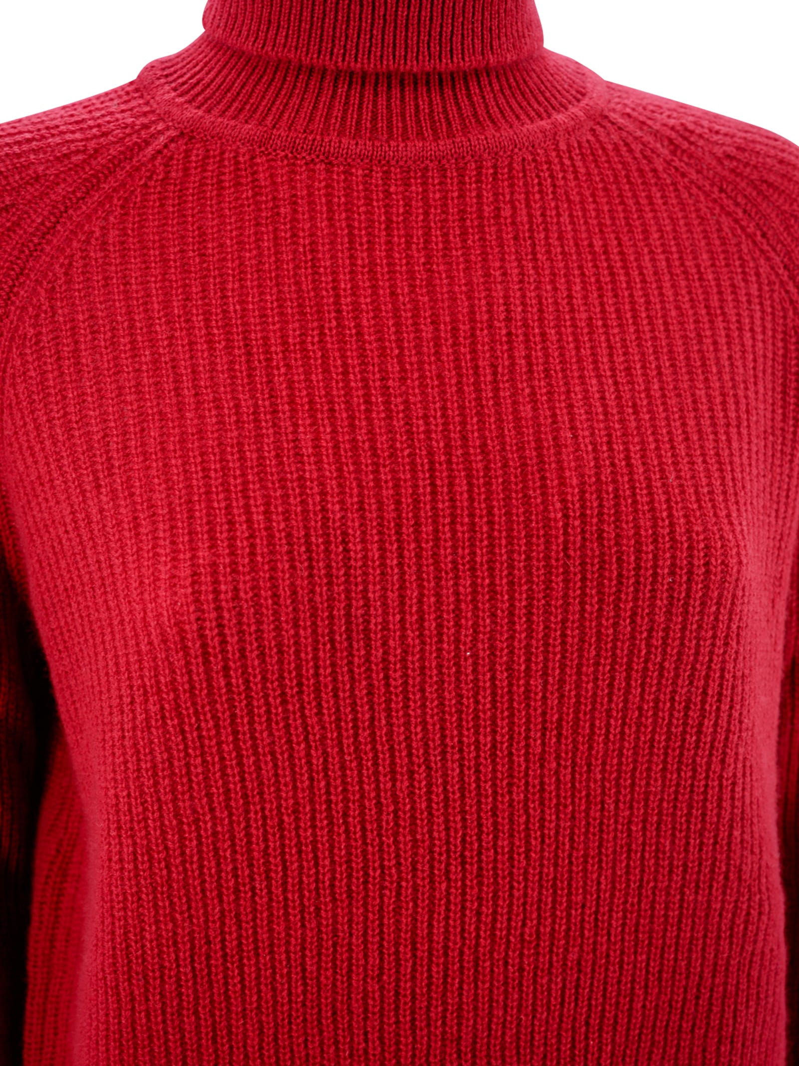 Shop Be You Ribbed Turtleneck In Red