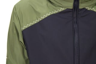 Shop Moncler Windproof Barratier Jacket With Three-color Concealed Hood With Zip Closure In Green