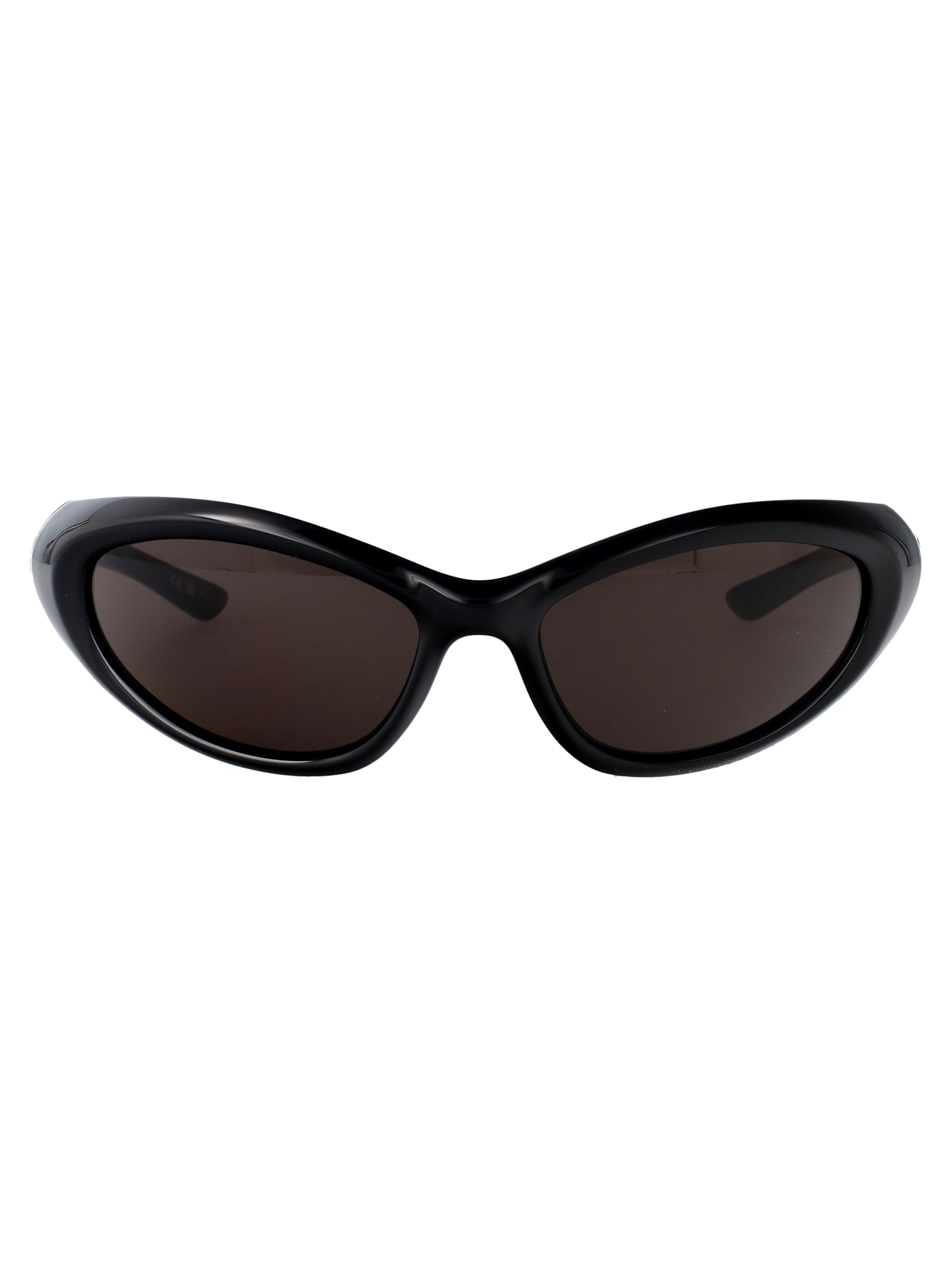 Balenciaga Black-black-grey Bio Injection Sunglasses In Black