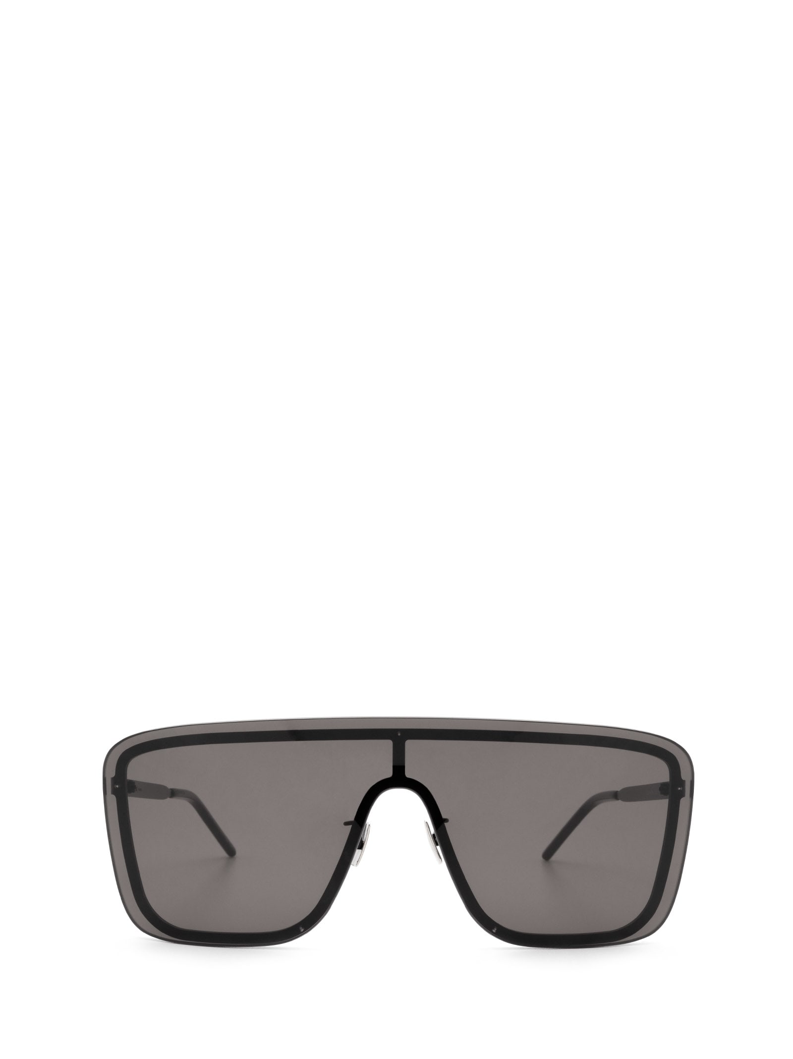 Shop Saint Laurent Sl 364 Mask Black Sunglasses