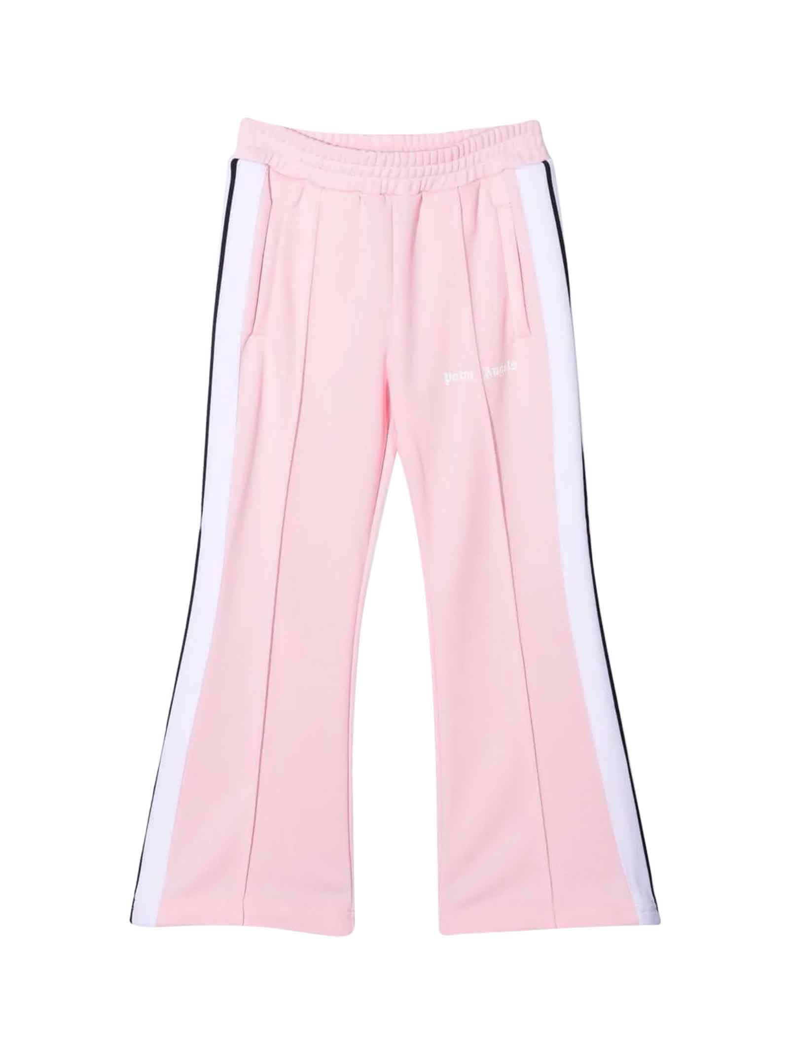 Palm Angels Pink Trousers With Side Band