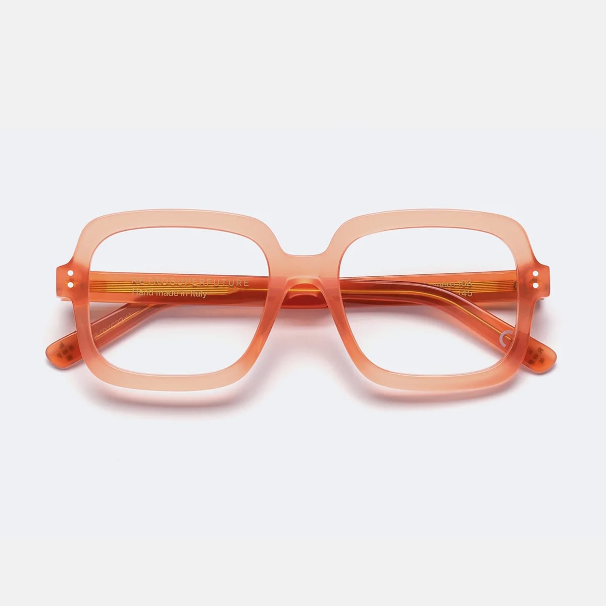 Shop Retrosuperfuture Numero 103 Rust Glasses In Arancione