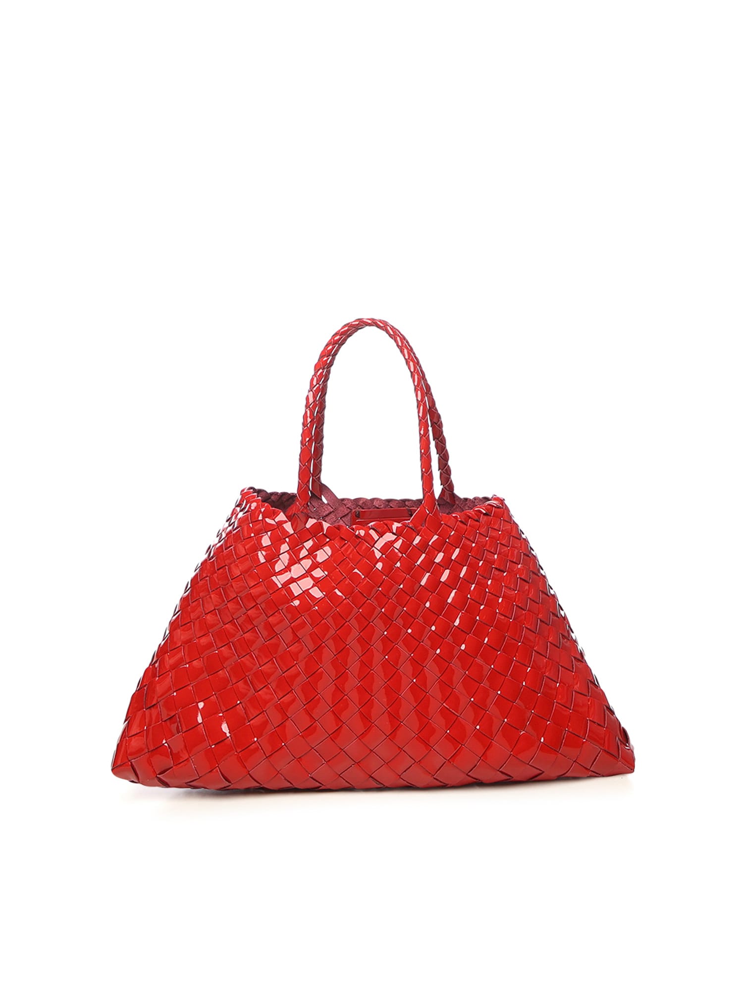 Dragon Diffusion Santa Croce Small Leather Bag In Red