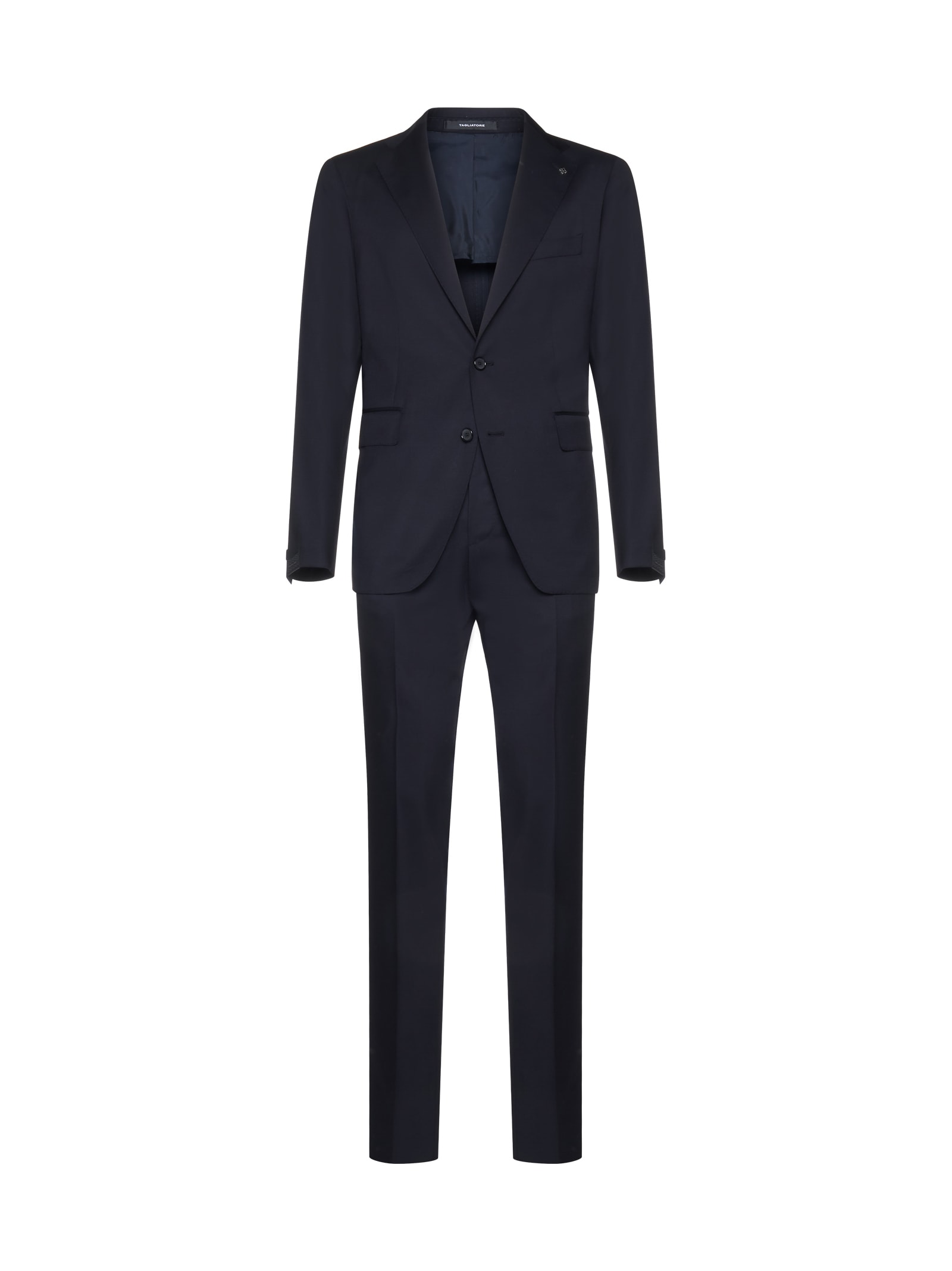 Shop Tagliatore Suit In Blue