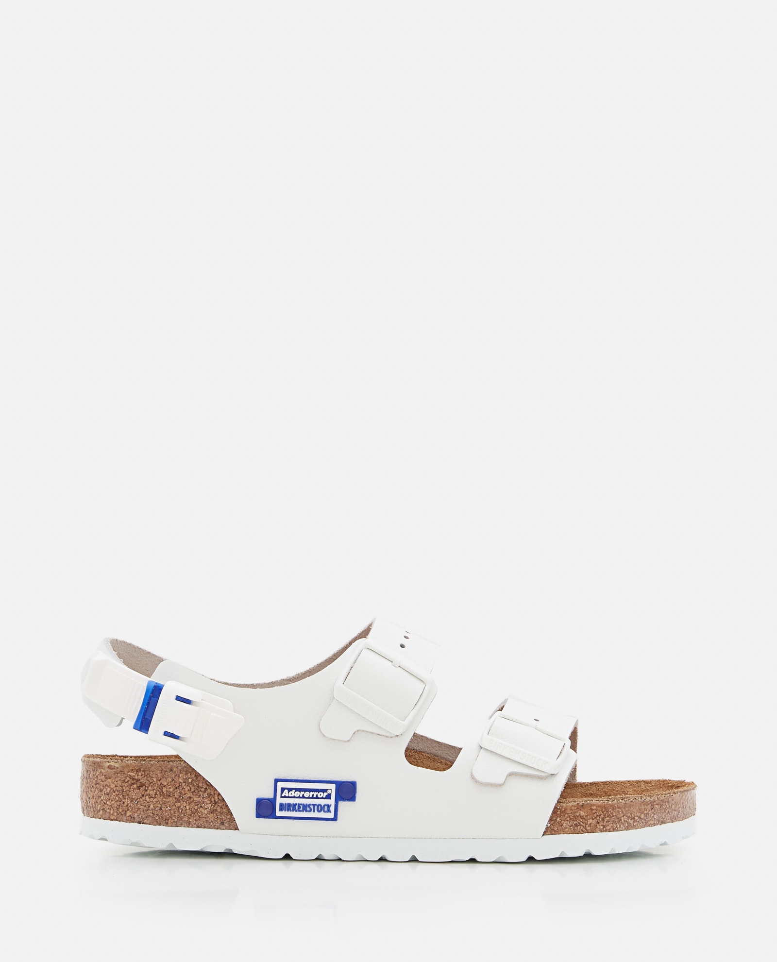 Shop Birkenstock X Ader Error Milano Sandals In White