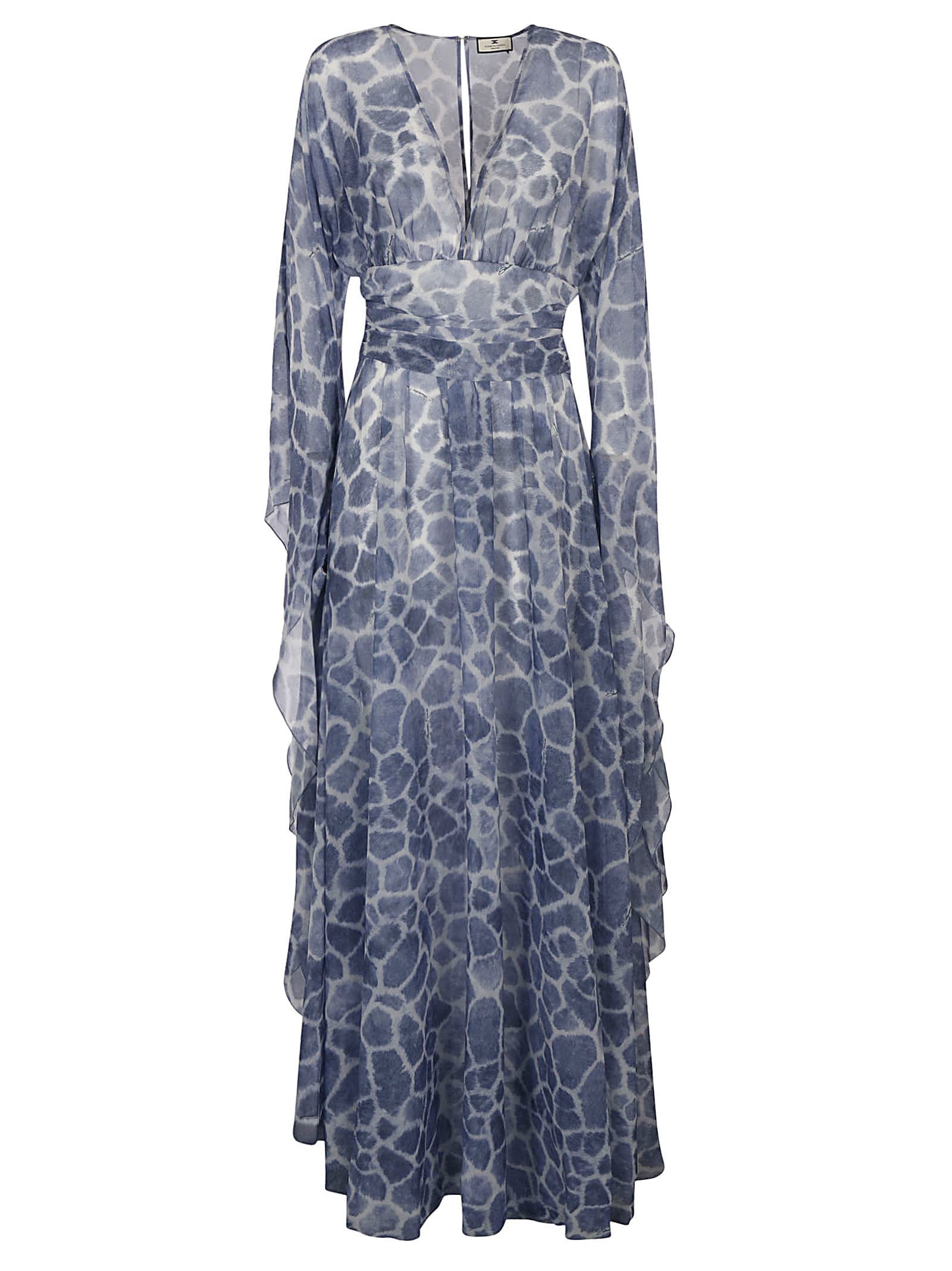 Elisabetta Franchi V-neck Printed Dress