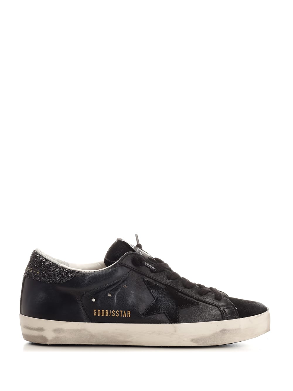 GOLDEN GOOSE BLACK SUPER-STAR SNEAKERS