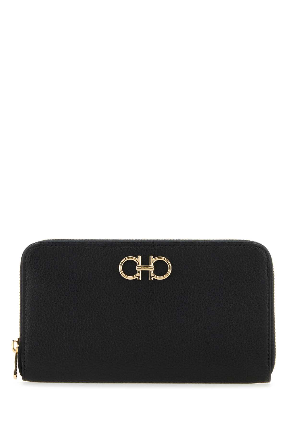 Shop Ferragamo Black Leather Wallet In Nero