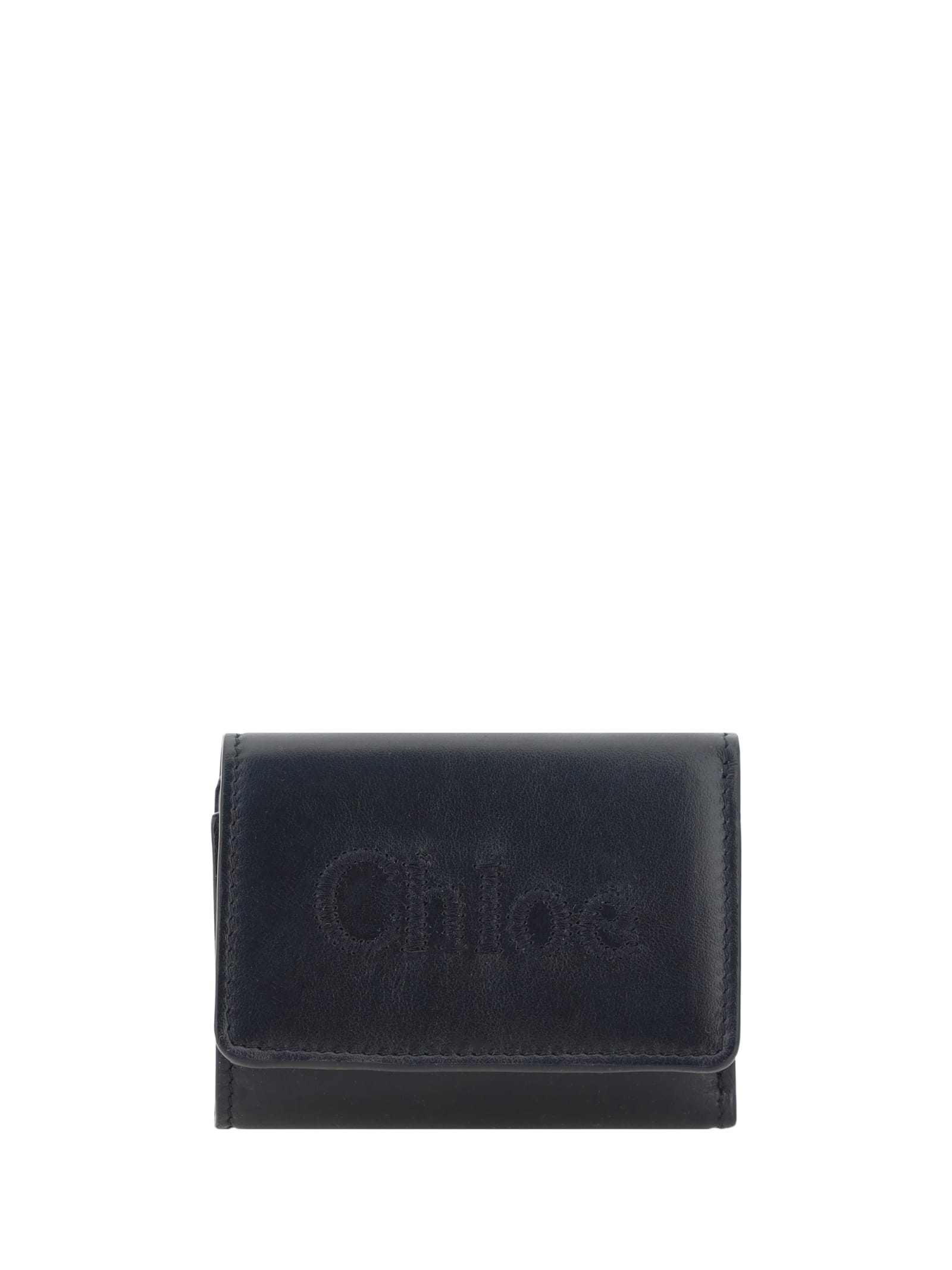 Chloé Trifold Mini Wallet In Black