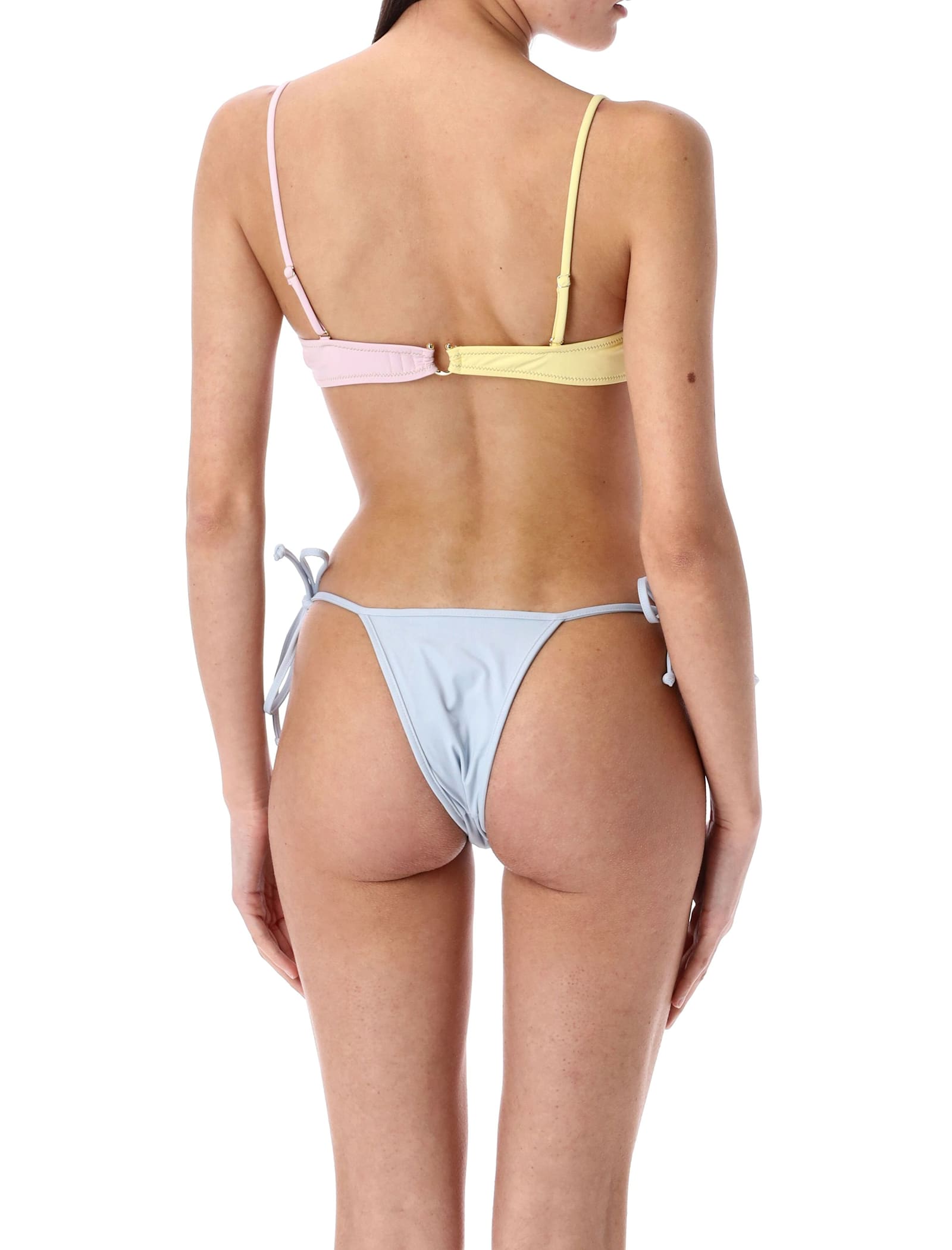 Reina Olga Skimpy Carioca Bikini Bottom In Baby Blue