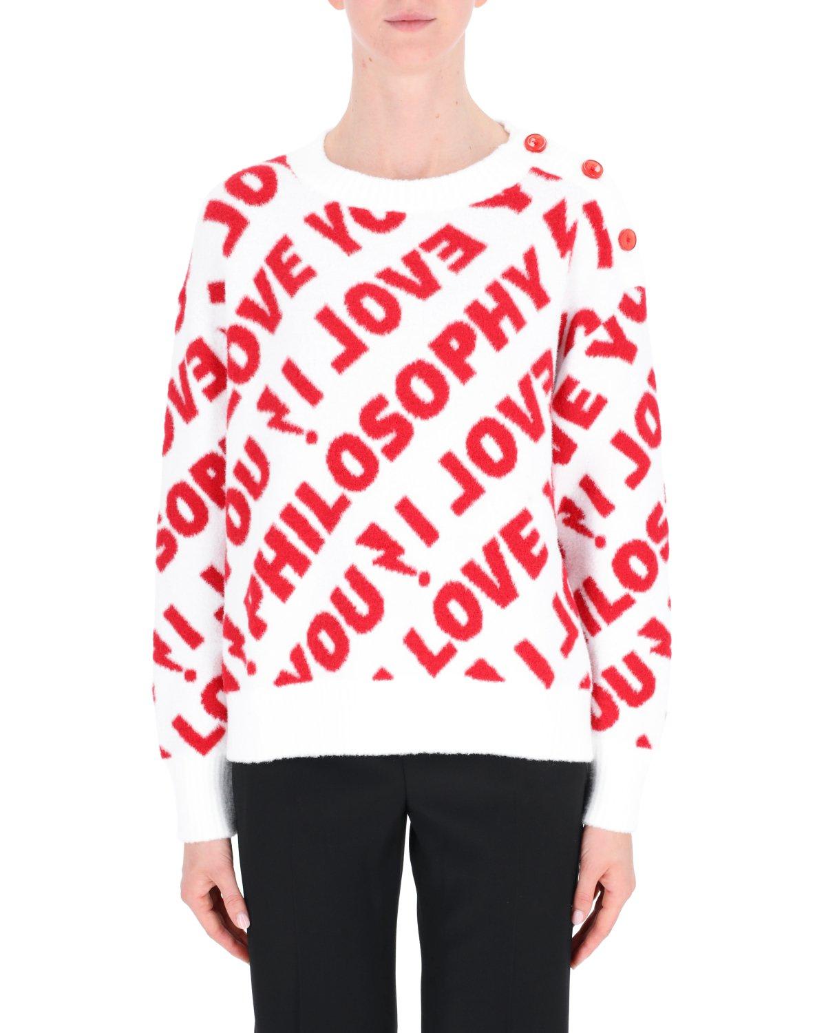 I Love You Philosophy Knitted Jumper Sweater