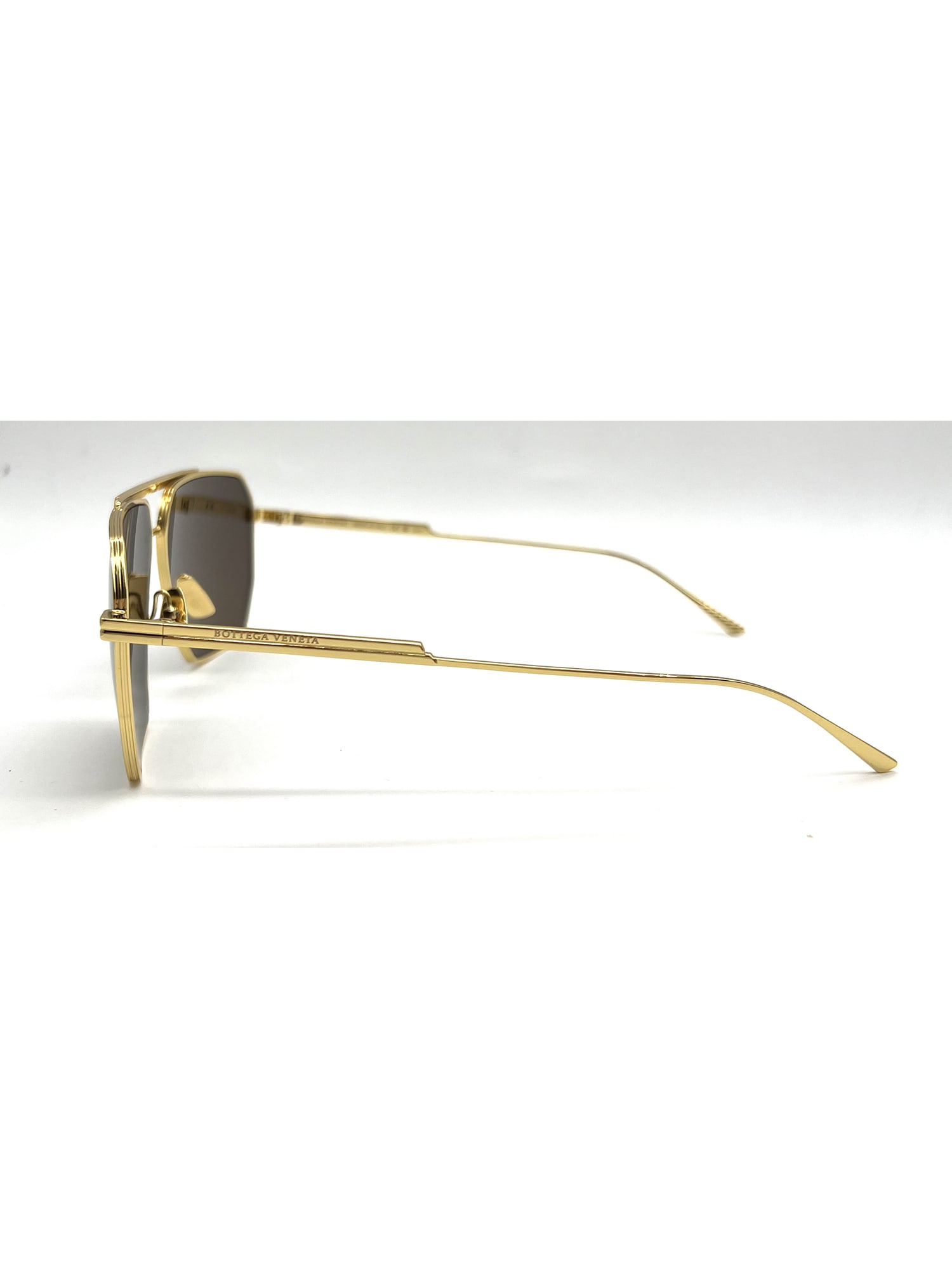 Bottega Veneta Bv1012s Sunglasses In 003 Gold Gold Brown