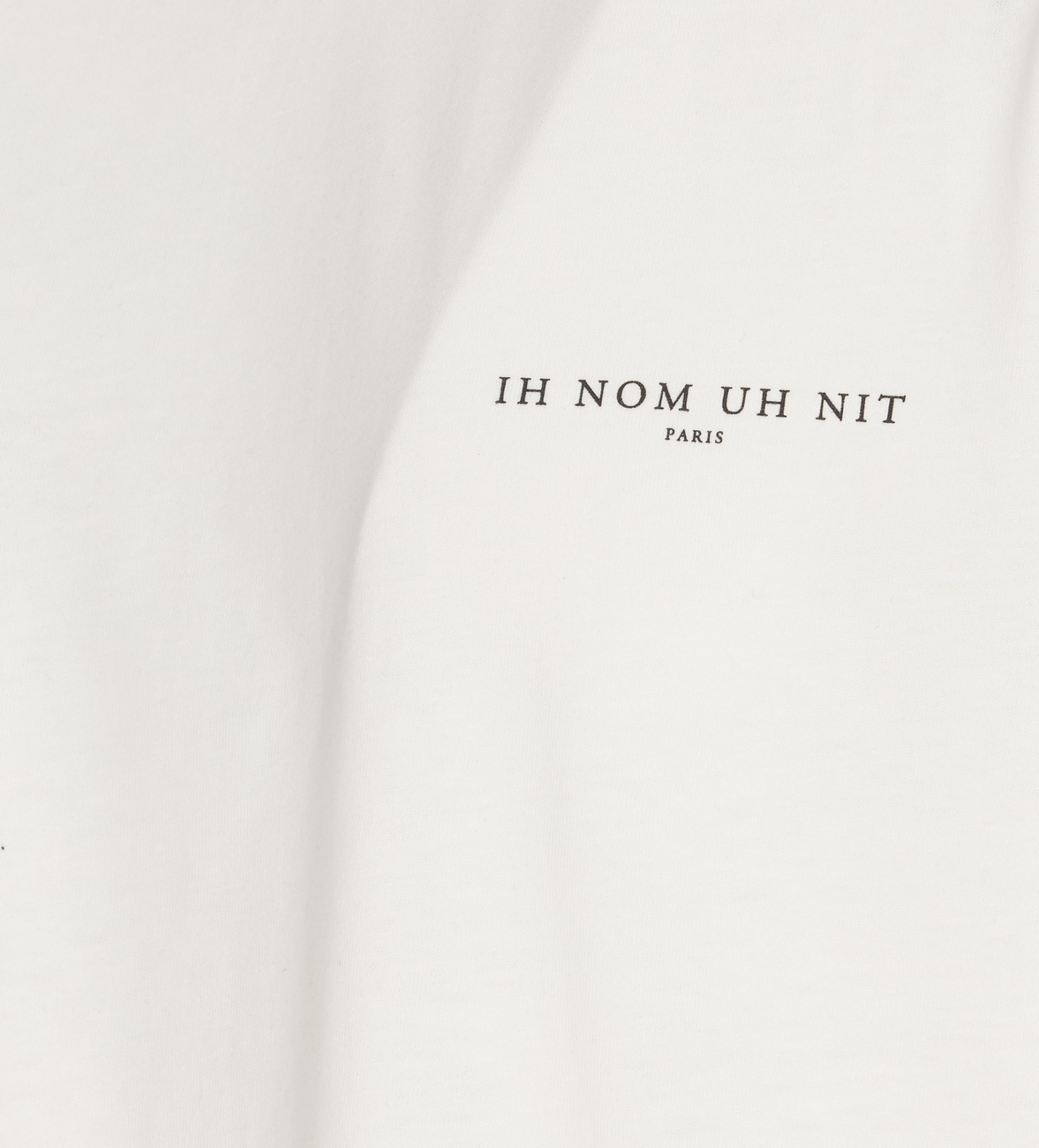 Shop Ih Nom Uh Nit Black Roses And Pearls Logo T-shirt In Off White