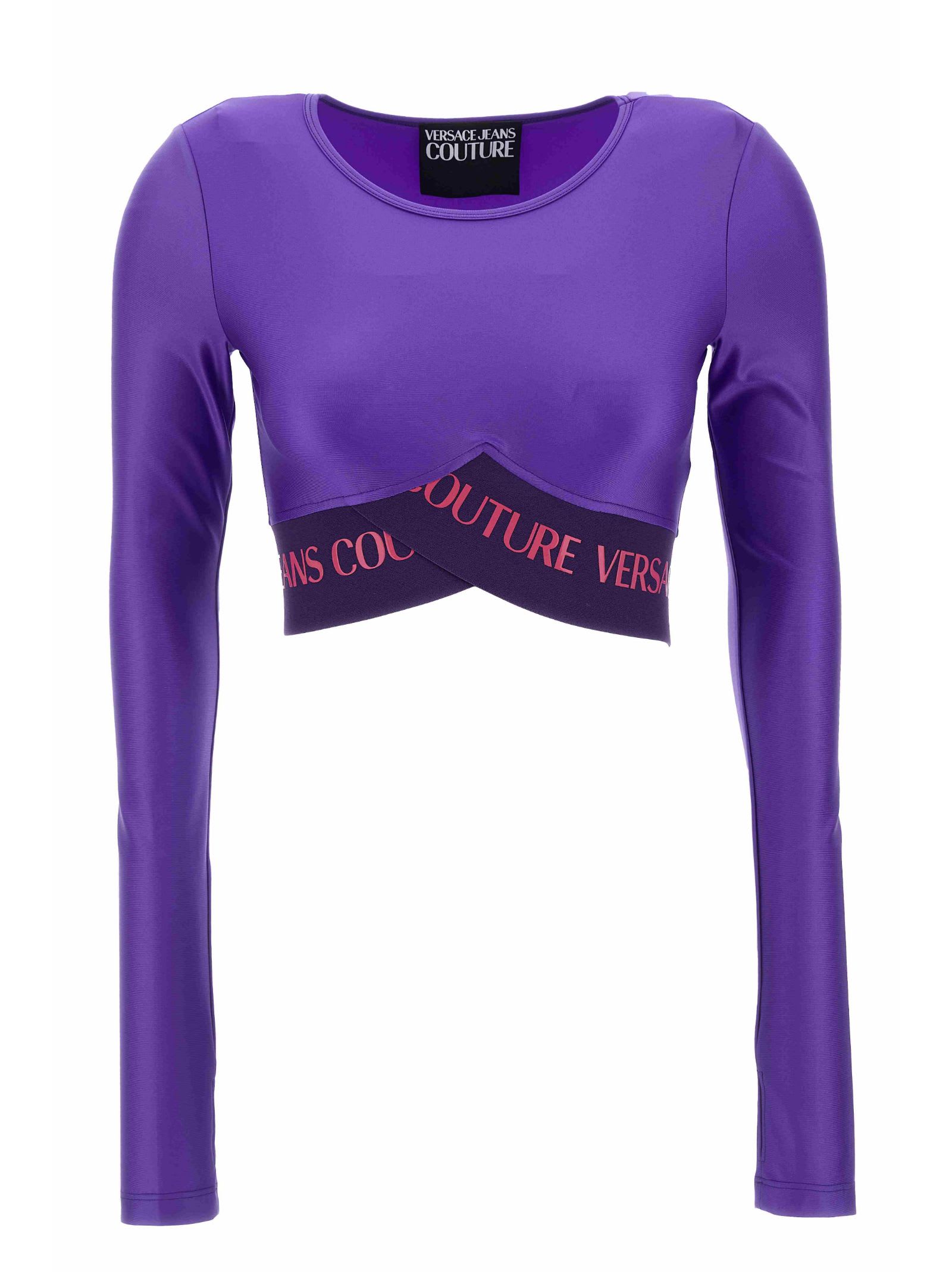 Shop Versace Jeans Couture Womens Top In Purple