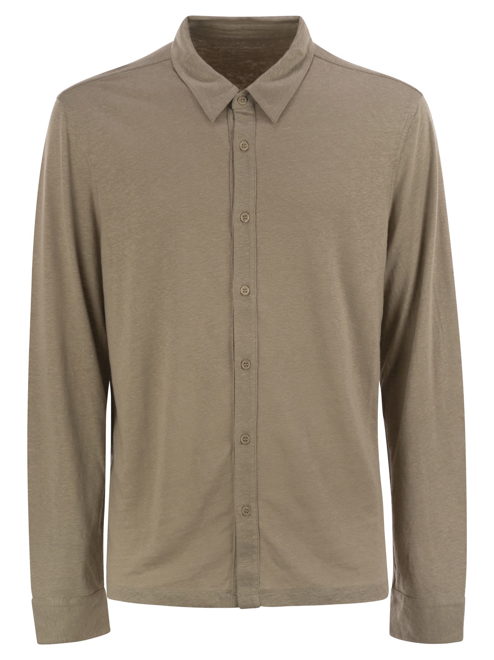 Linen Long-sleeved Shirt
