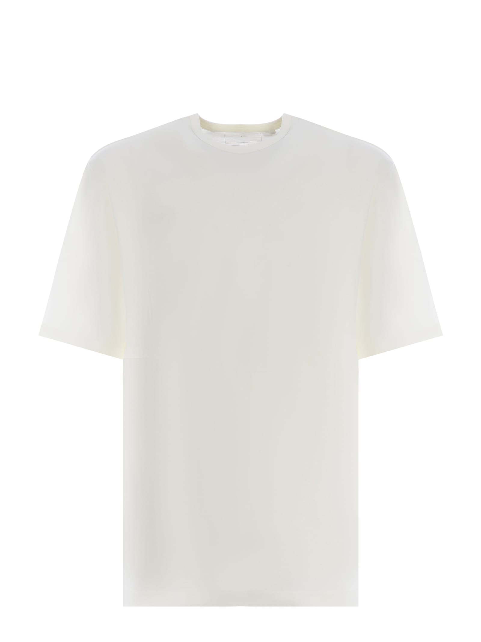 Shop Y-3 T-shirt  Boxy Made Of Cotton Jersey In Beige