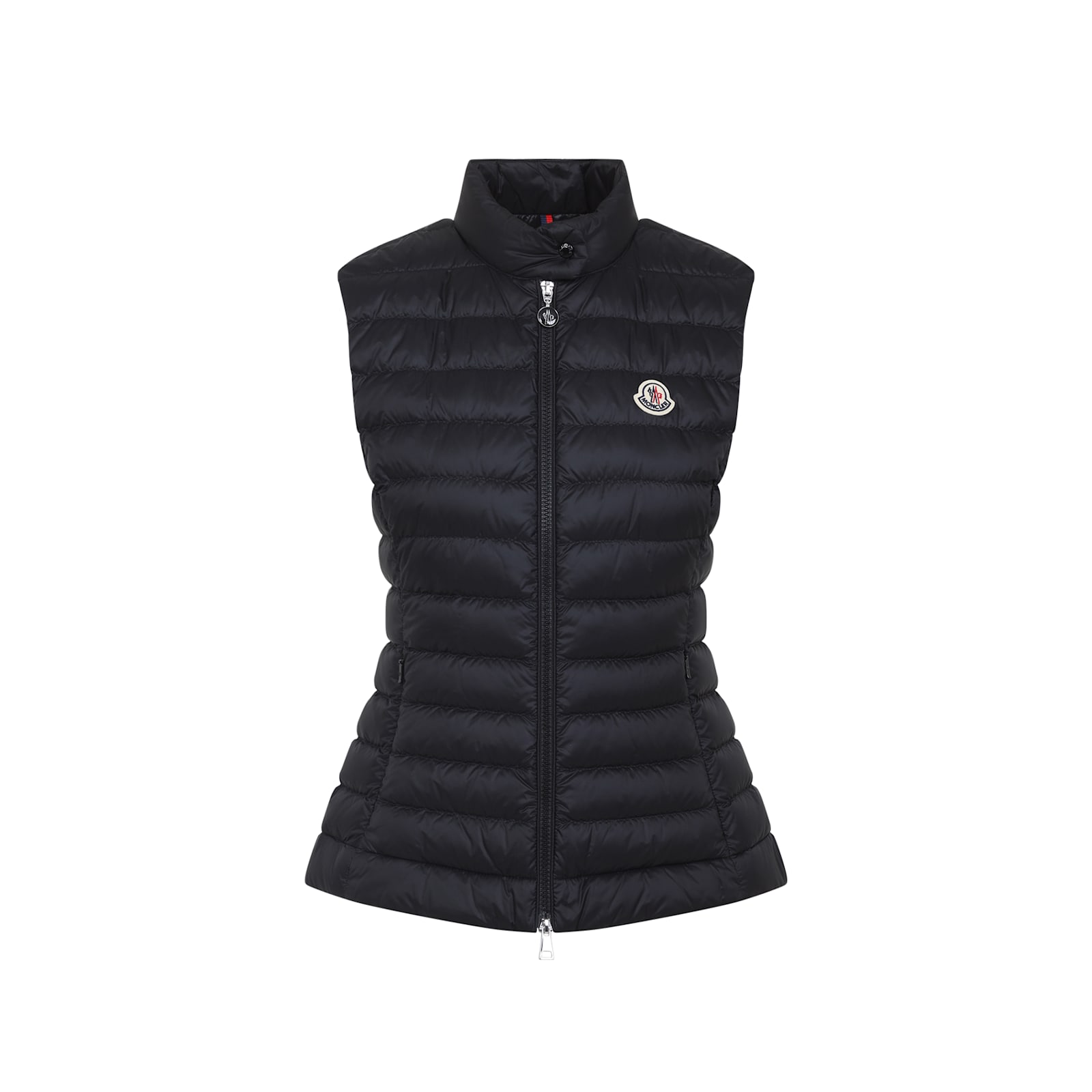 Moncler Padded Sleeveless Igens Vest With Stand-up Collar In Black