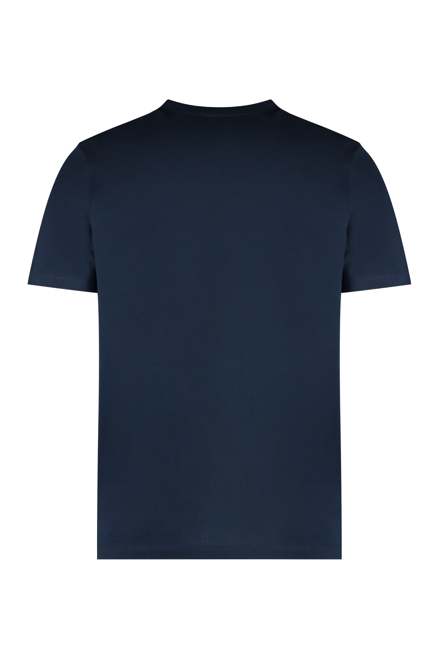 Shop Paul&amp;shark Cotton Crew-neck T-shirt In Blue