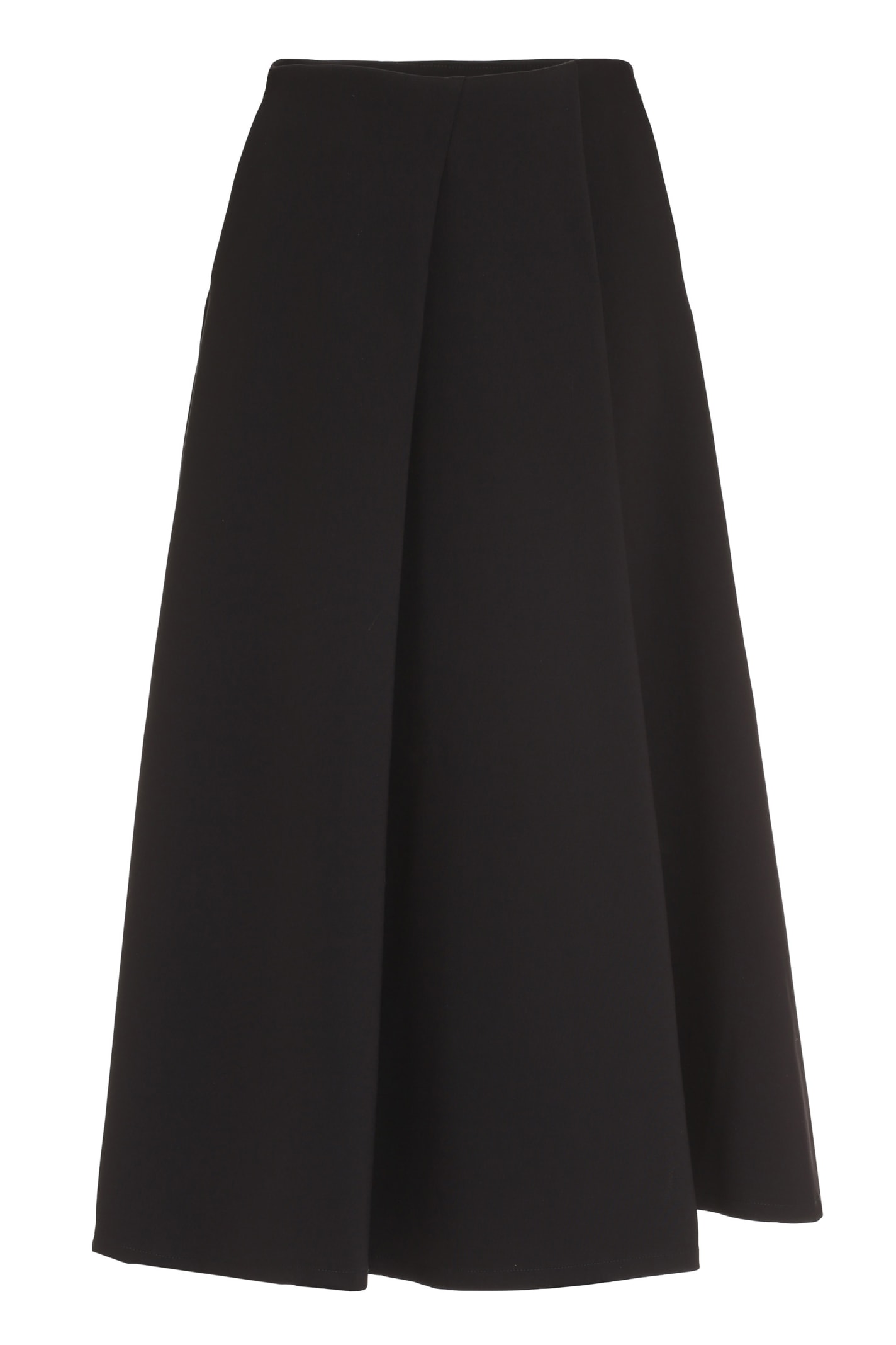 Fabiana Filippi Jersey Detail A-line Skirt