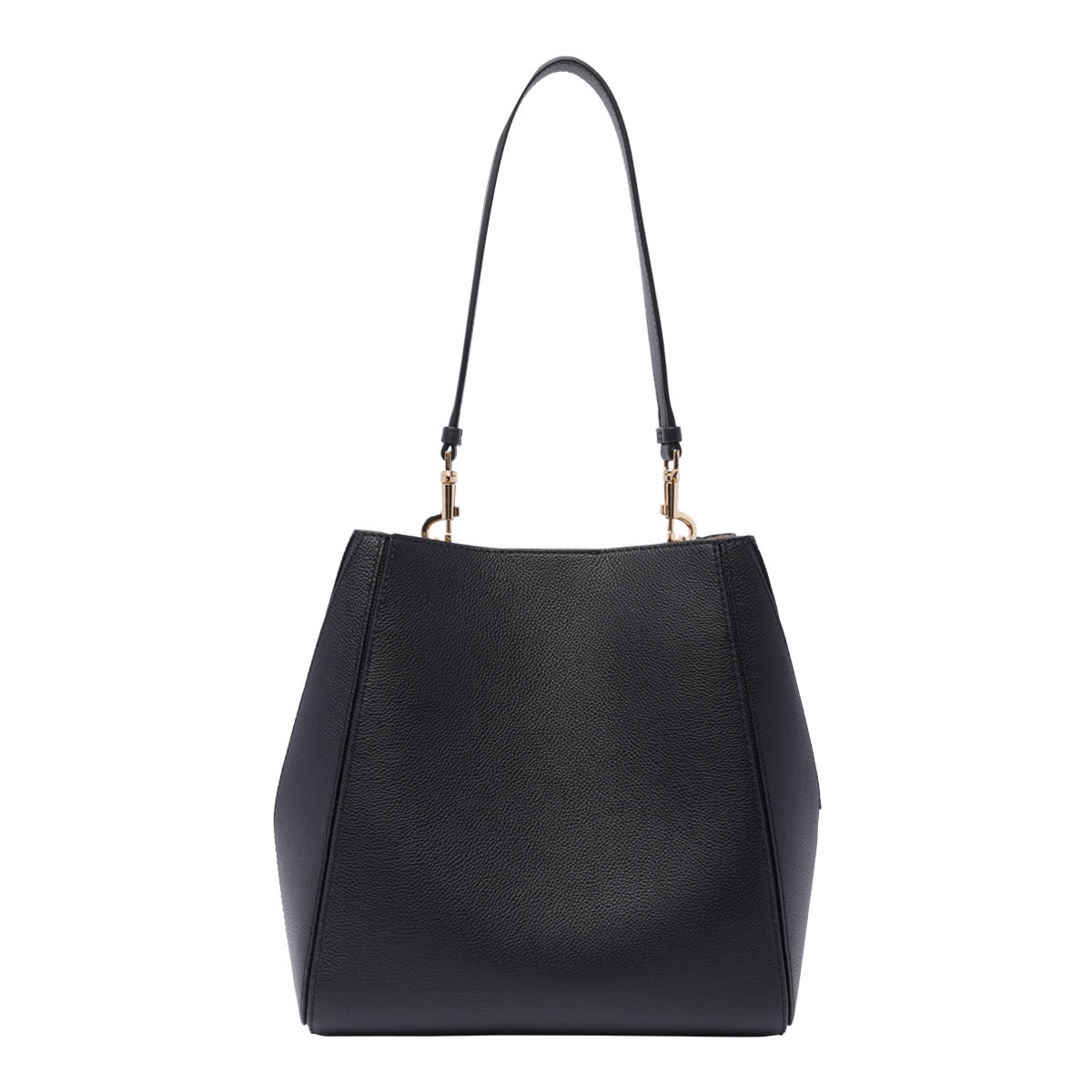 Shop Tory Burch Mccgraw Bucket Bag In Black