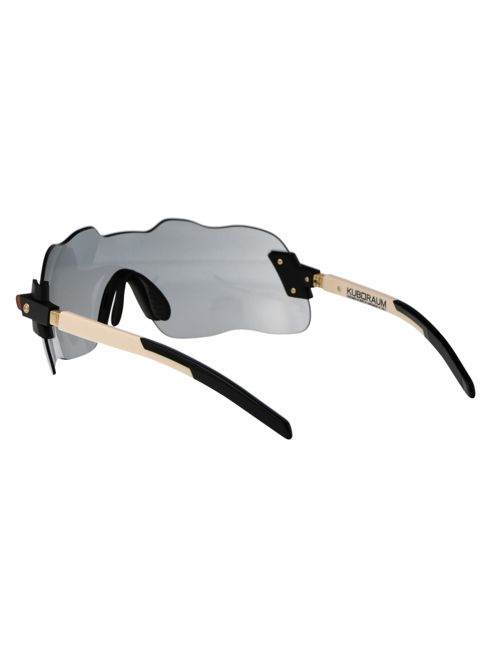 Shop Kuboraum Maske E50 Sunglasses In Bw Grey